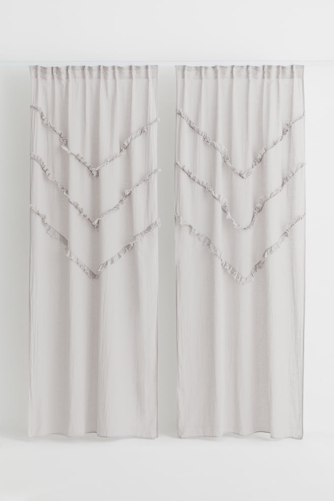 2-pack multiway linen-blend curtains - Greige - 4