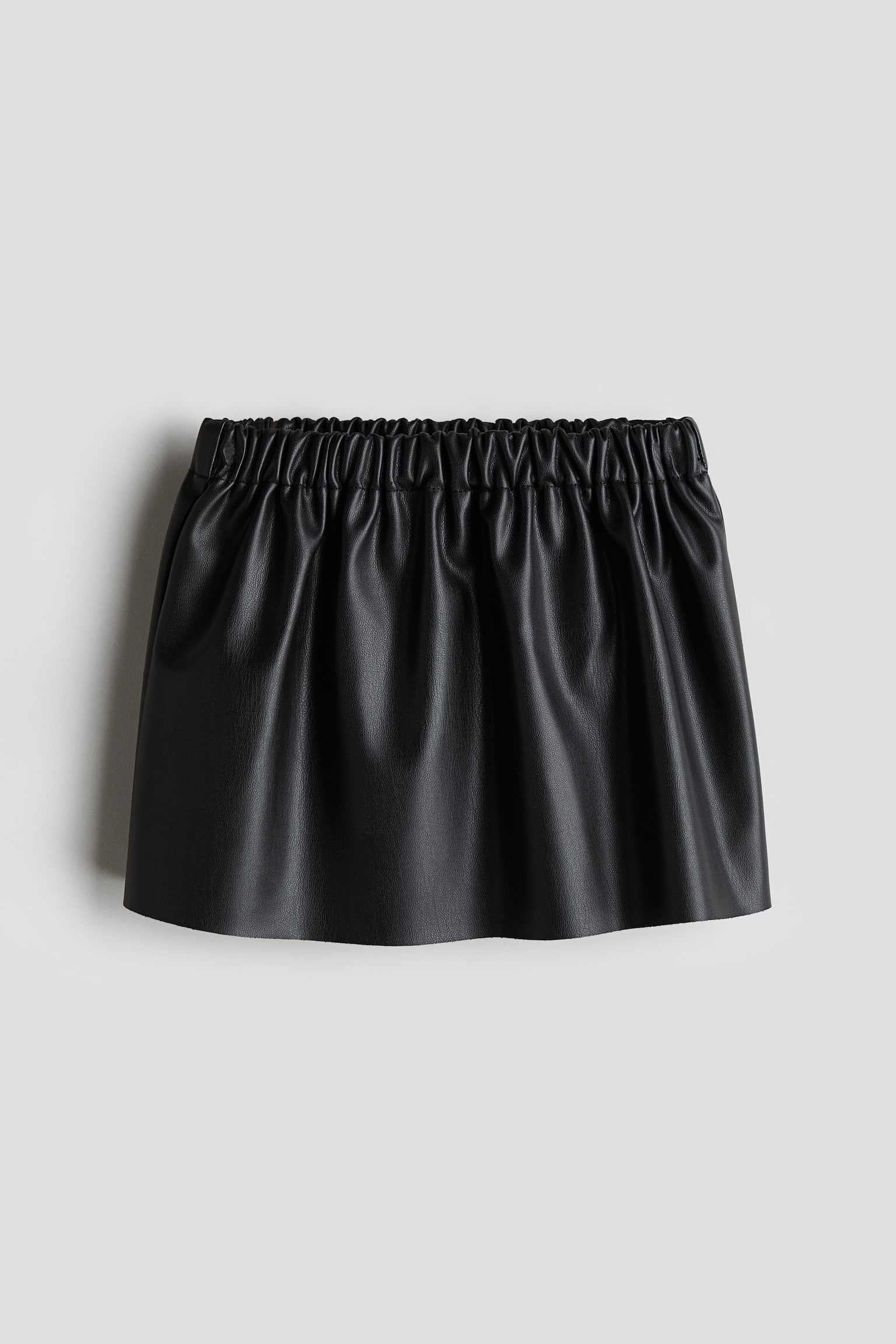 Coated skirt - Black - 1