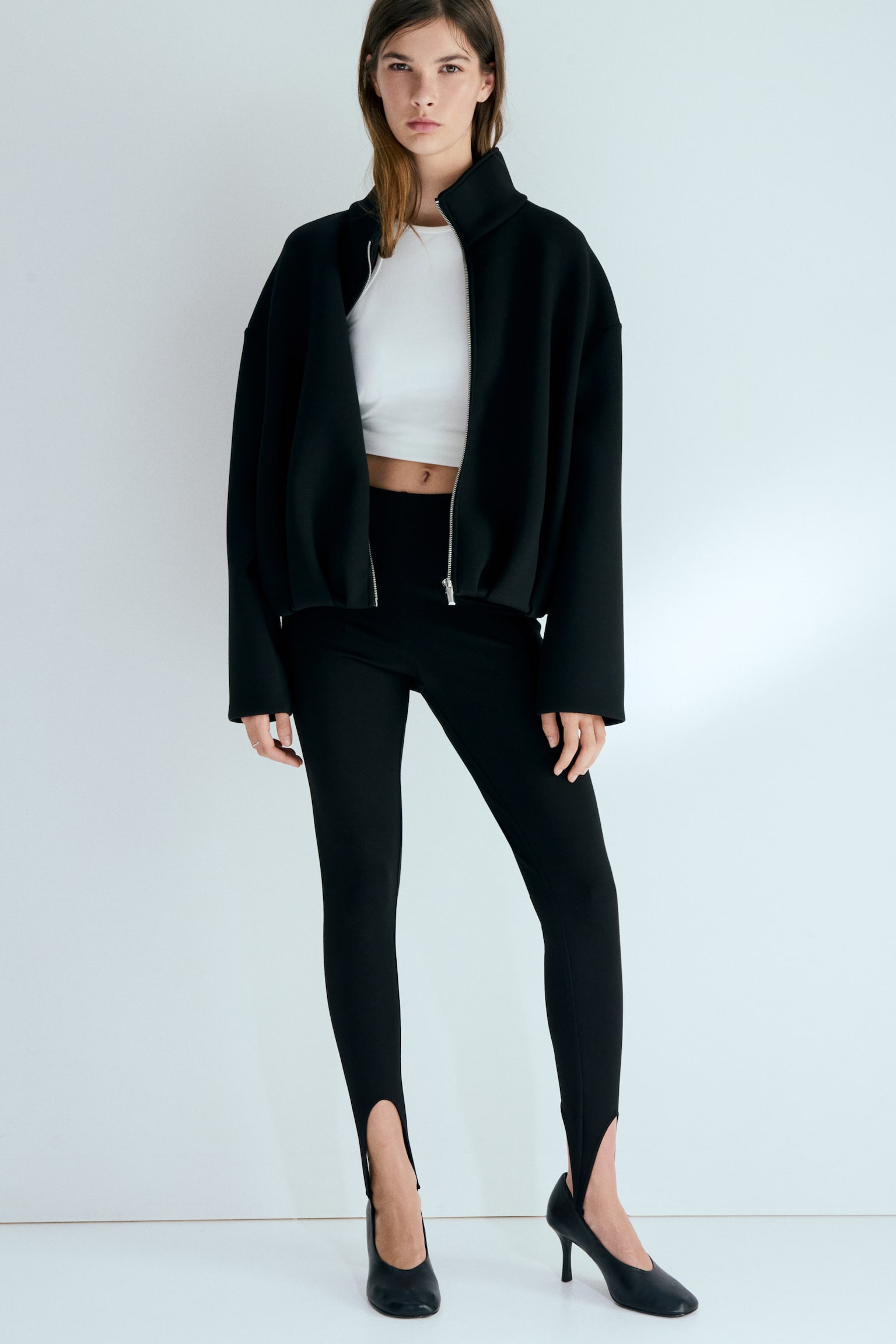 Stirrup leggings - Black - 3