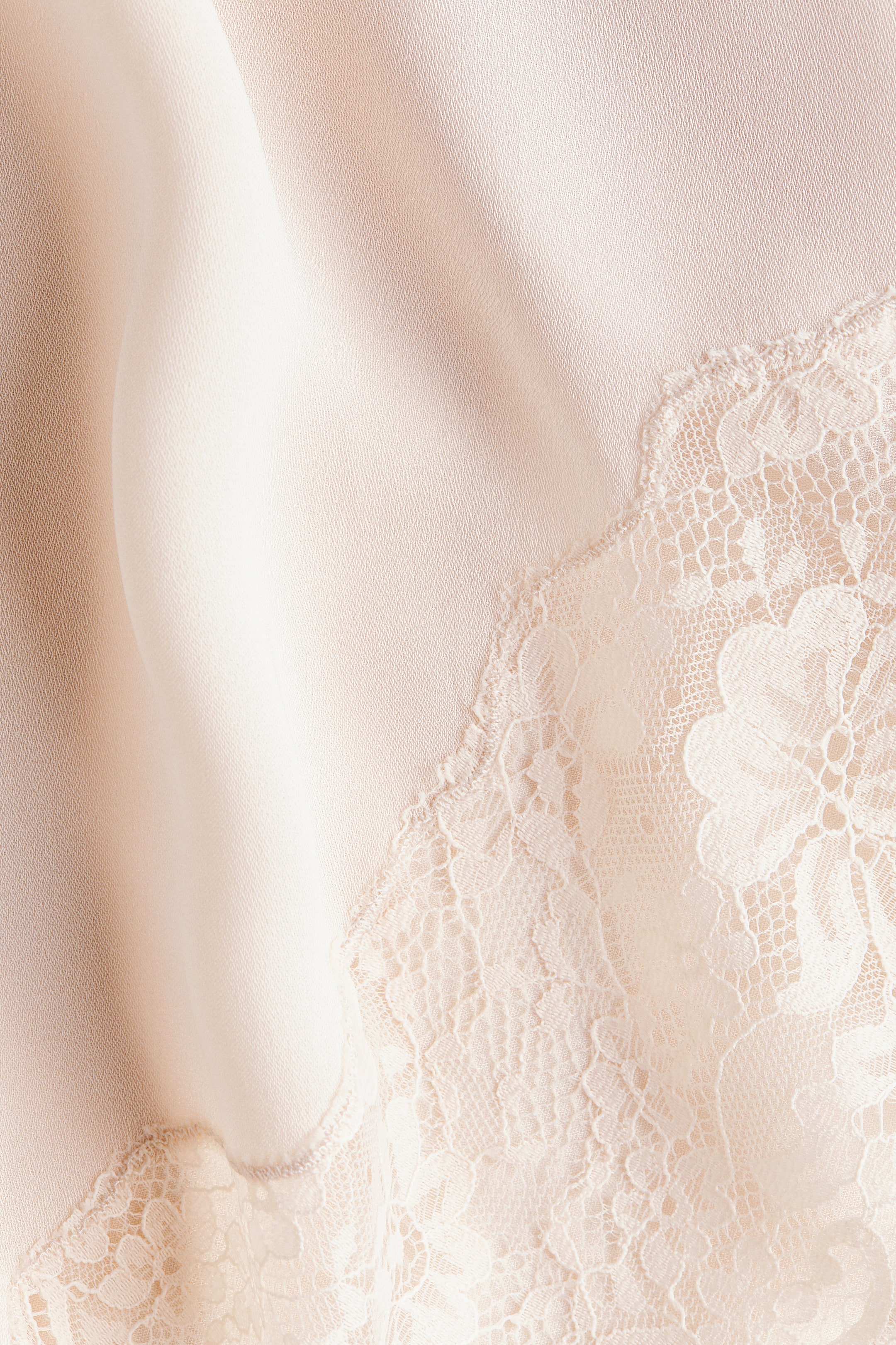 MAMA Lace-Trimmed Viscose Skirt