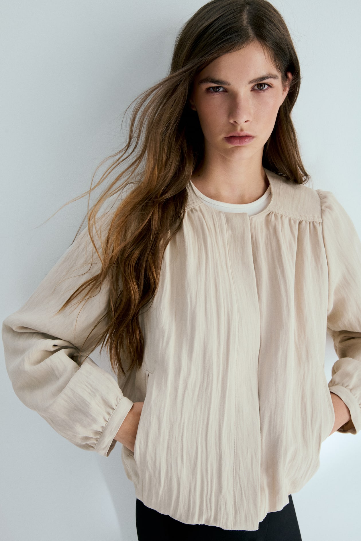 Oversized Twill Jacket - image 4