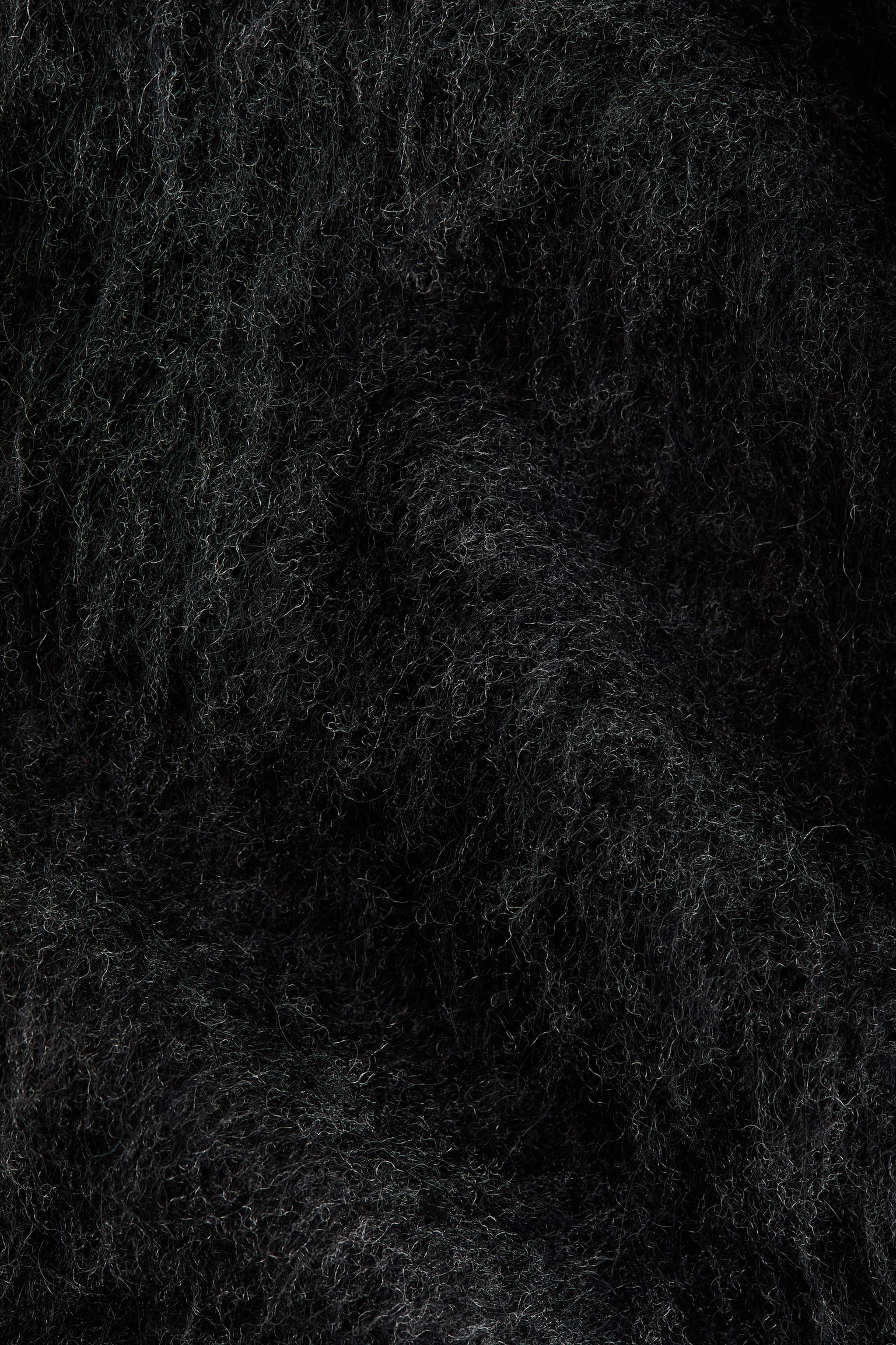 Женский свитер H&M Brushed Mohair-Blend, цвет: Чёрный — фото 7