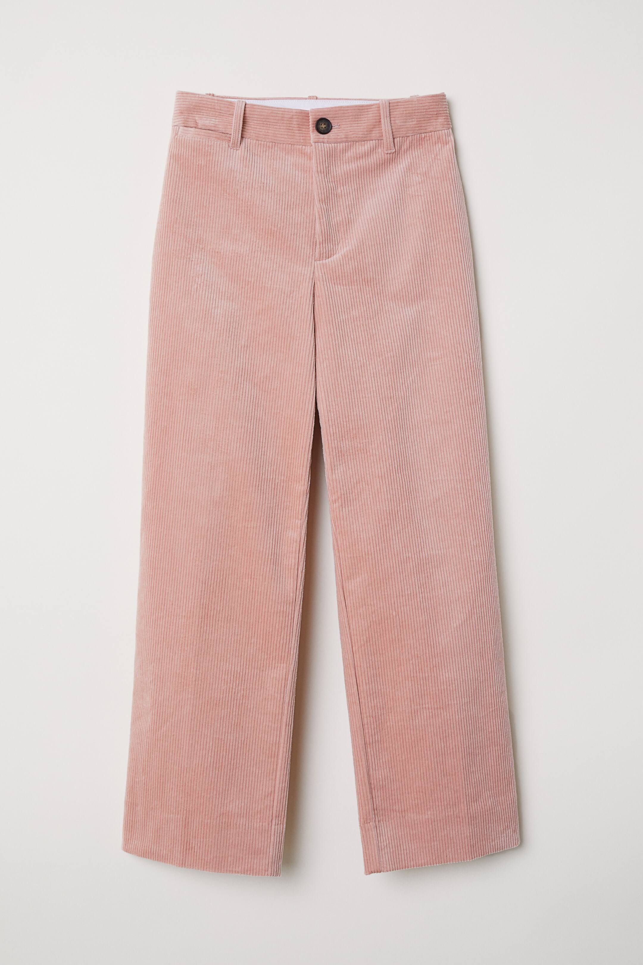 コーデュロイワイドパンツ - パウダーピンク - レディース | H&M JP