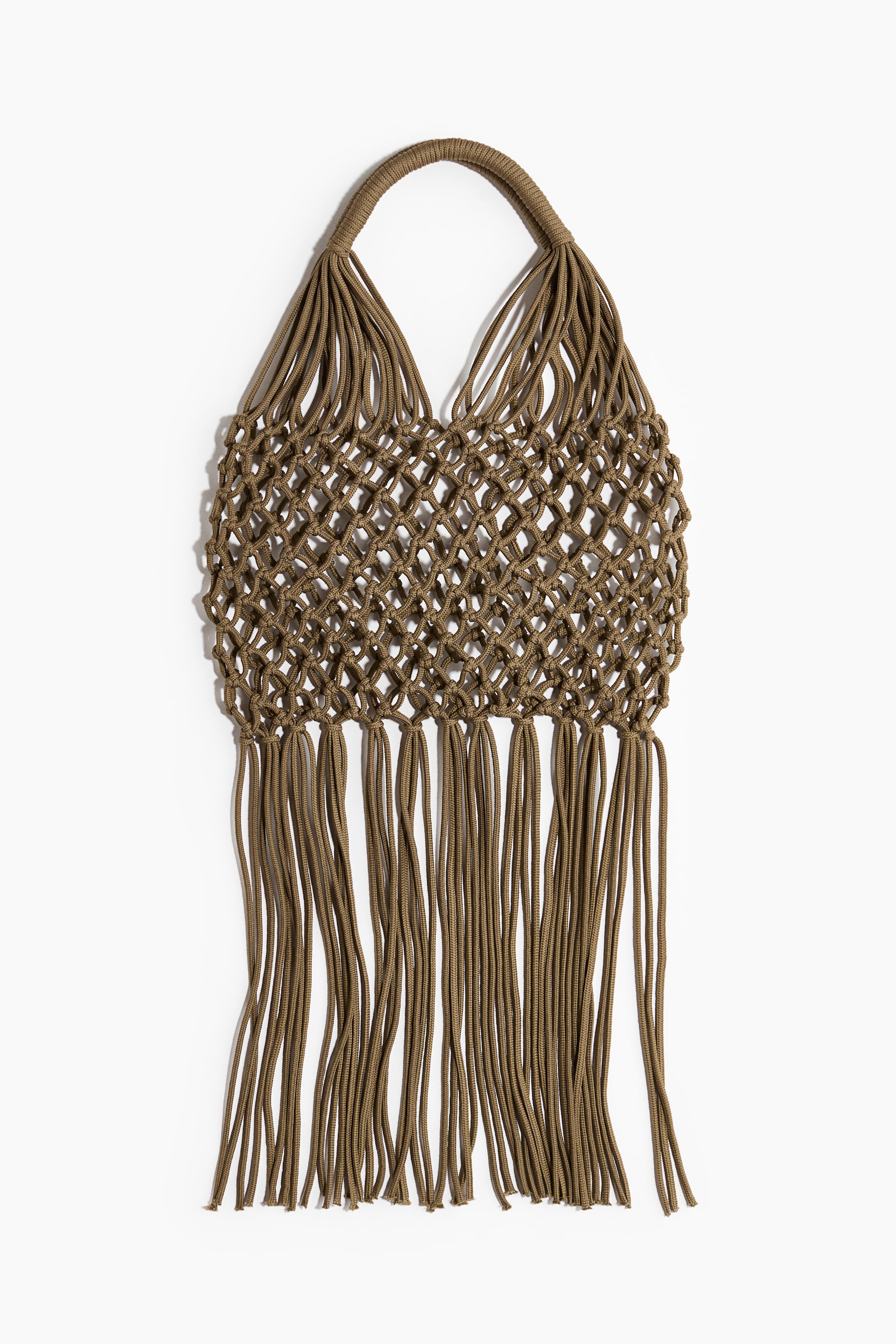 Fringed Net Shoulder Bag