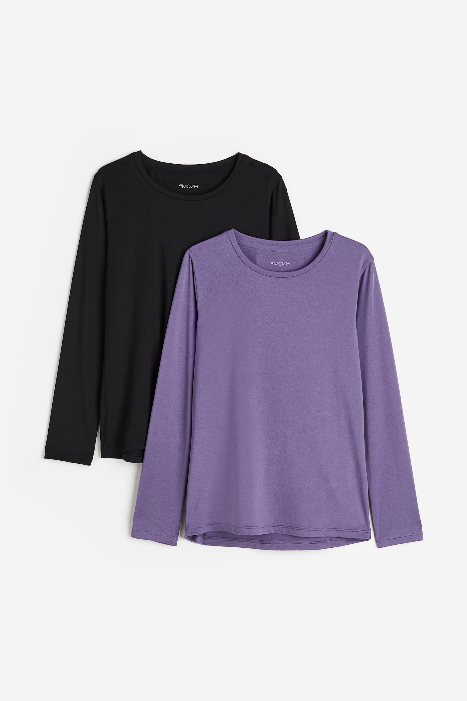 2-pack sports tops - Purple/Black - 1