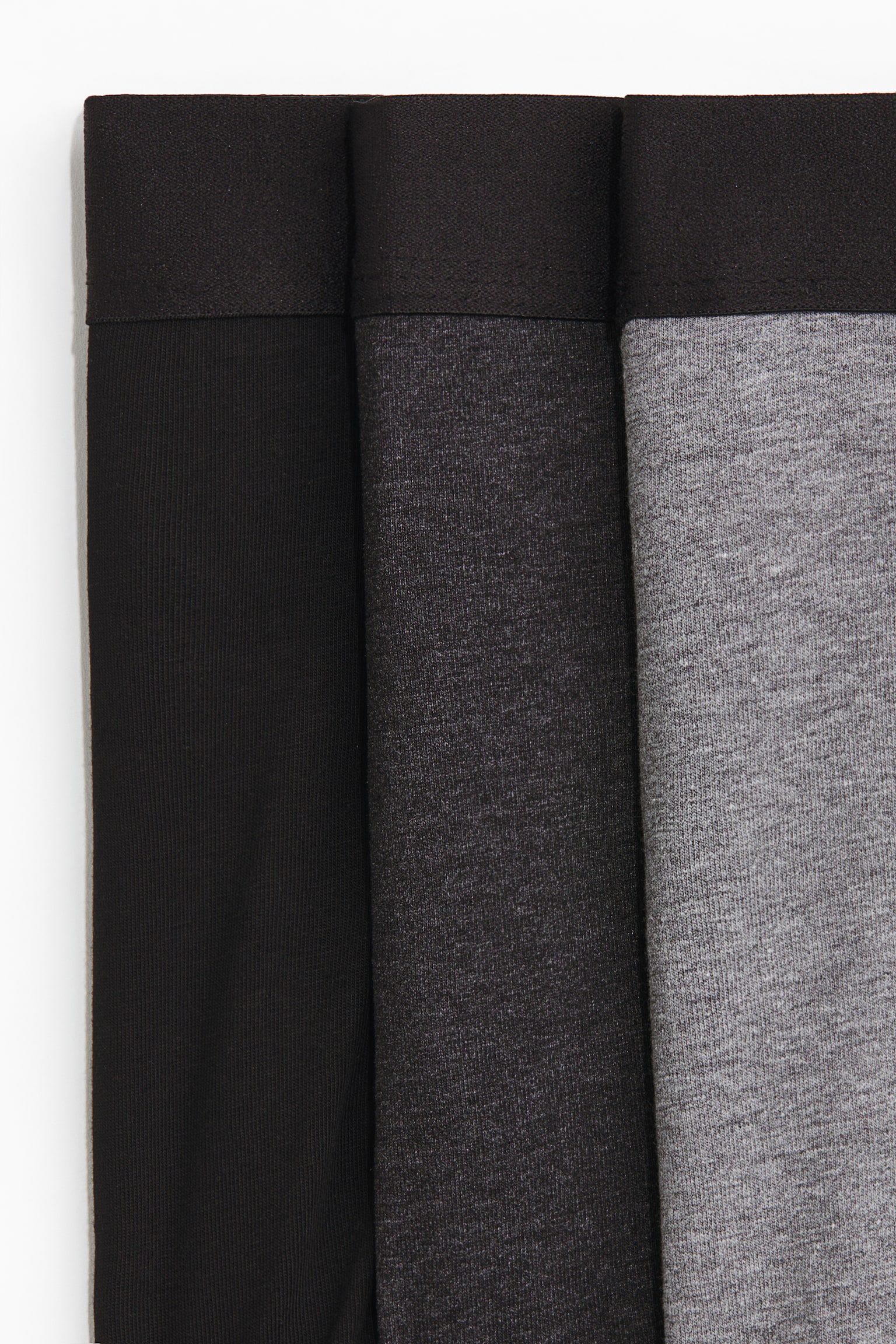 Balenie 5 ks krátkych trenírok Lycra® - Tmavosivá melírovaná/čierna/Čierna/Biela/Sivá melírovaná/Námornícka modrá/Tmavočervená/čierna - 6