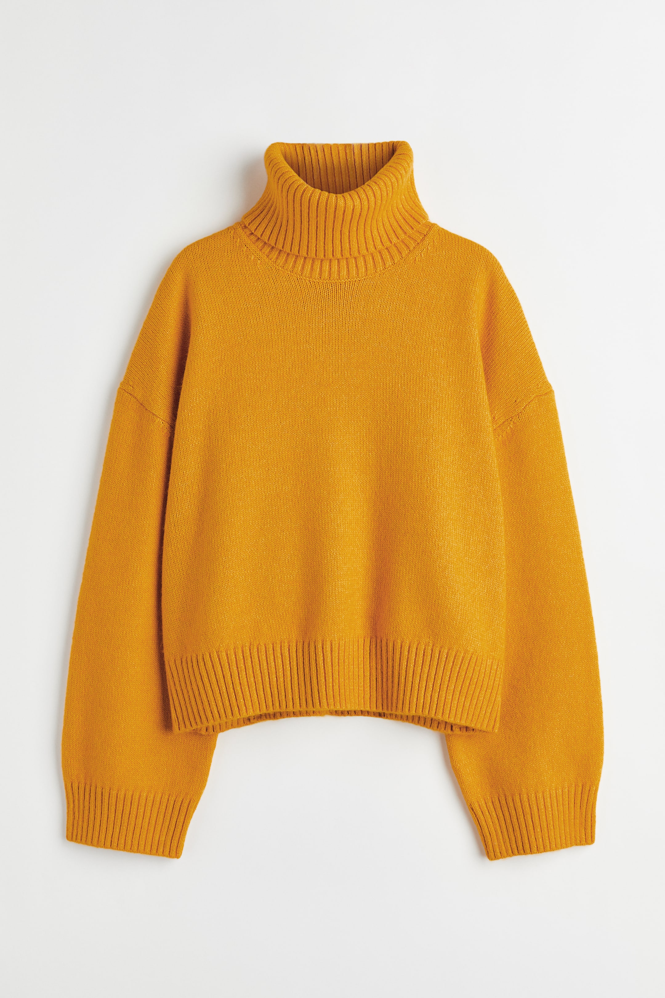 View larger image: Oversized polo-neck jumper - Yellow ochre - Ladies | H&M 1