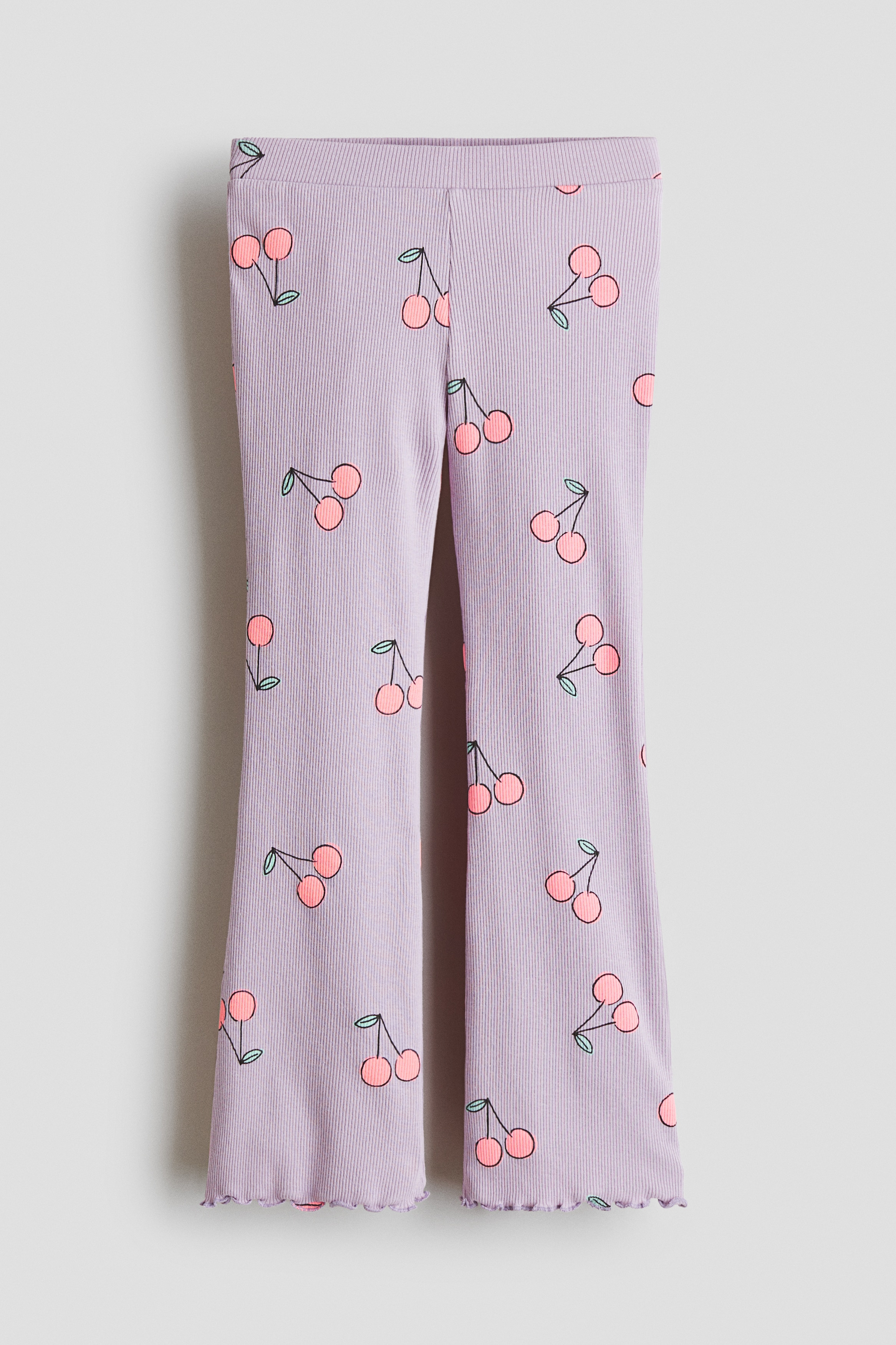 フレアレギンス - ライトダスティパープル／チェリー - Kids | H&M JP