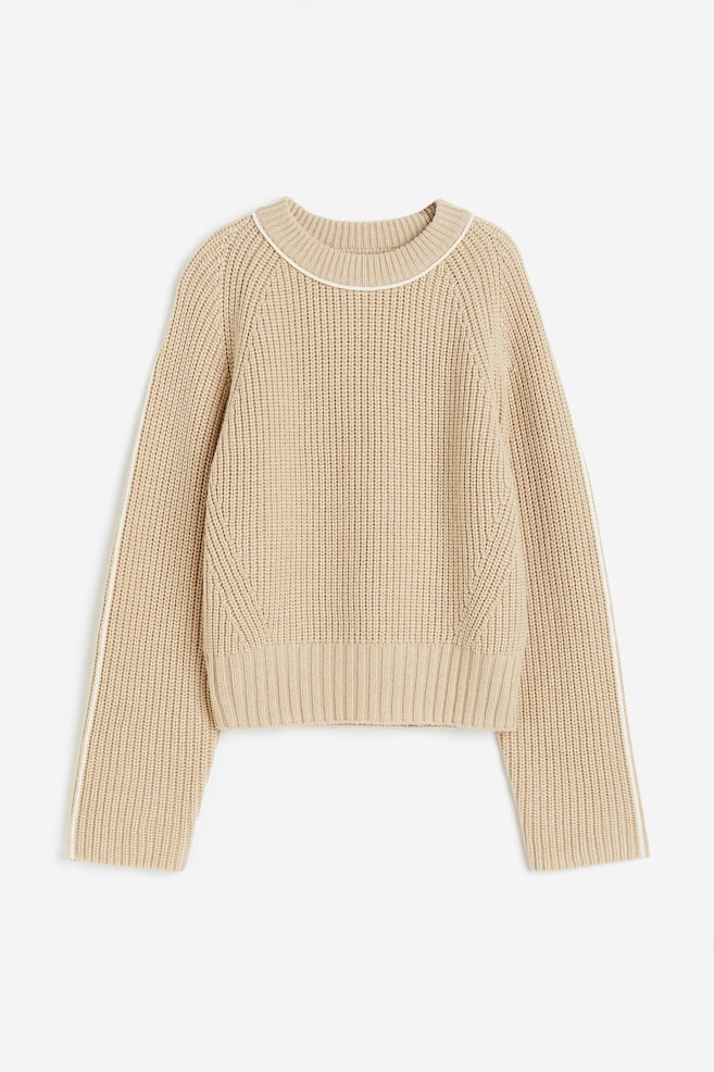 Pullover aus Wollmischung - Hellbeige - 1
