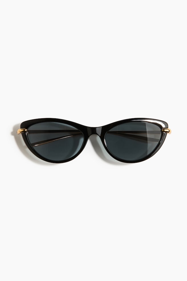 Cat Eye Sunglasses - Black - 1