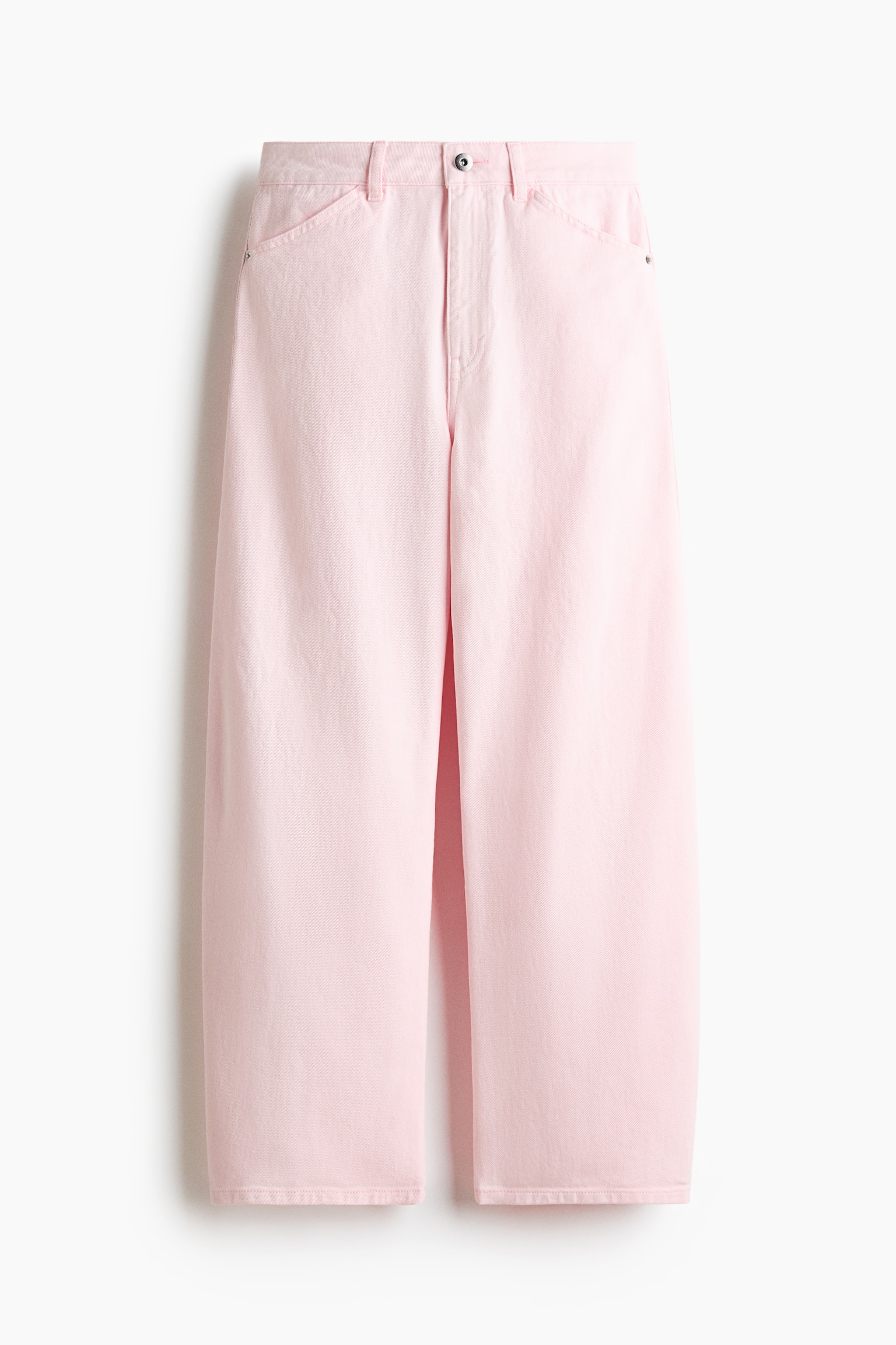 Barrel Leg Low Waist Ankle Jeans - Lys rosa - 2