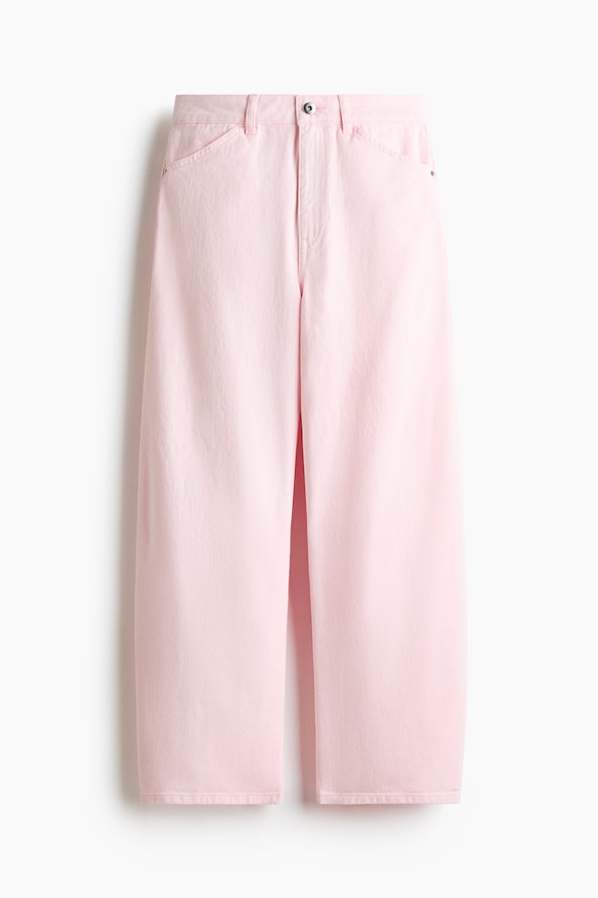 Barrel Regular Waist Ankle Jeans - Light pink - 1