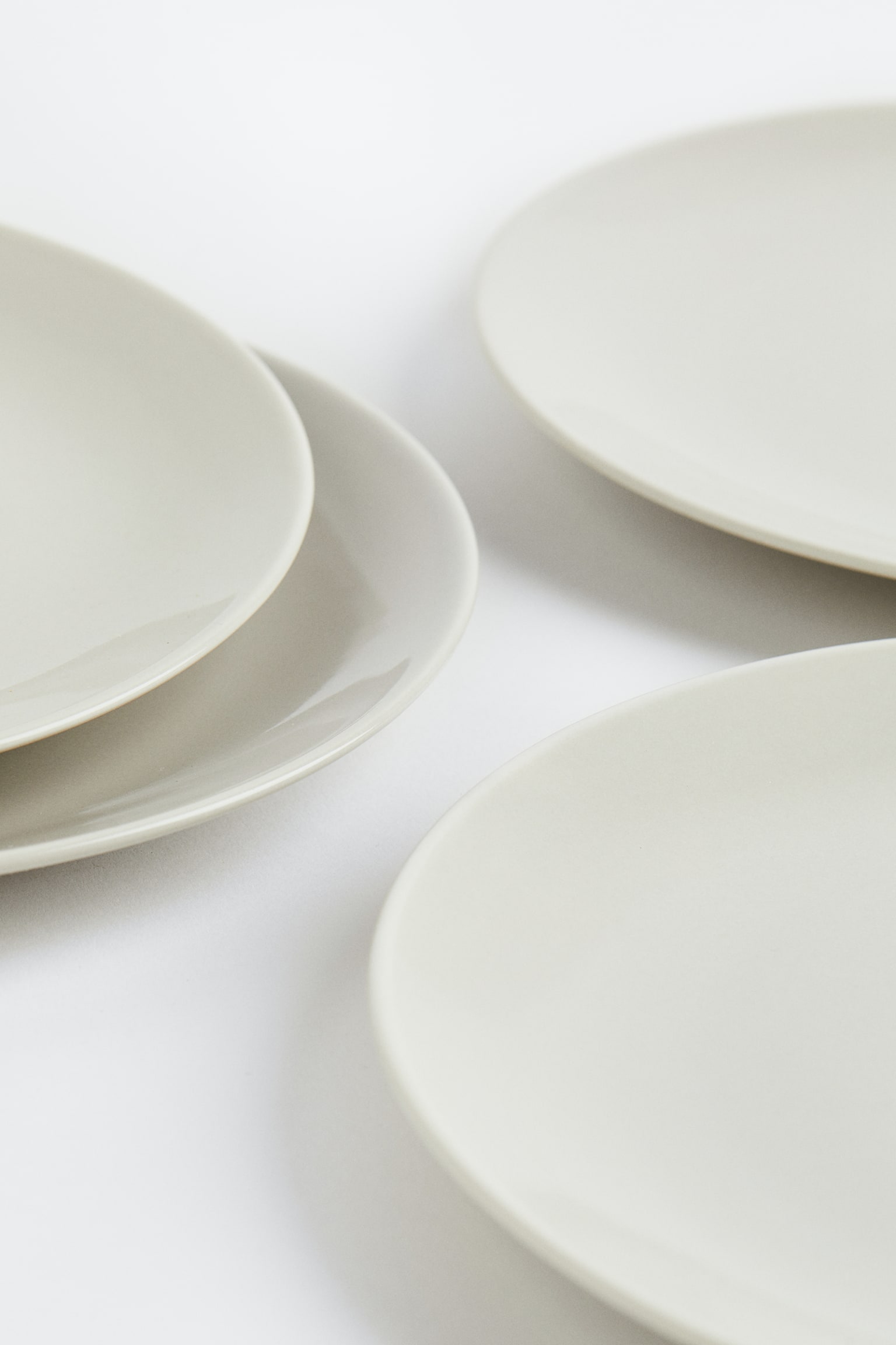 4-pack plates - Light beige/Black - 3