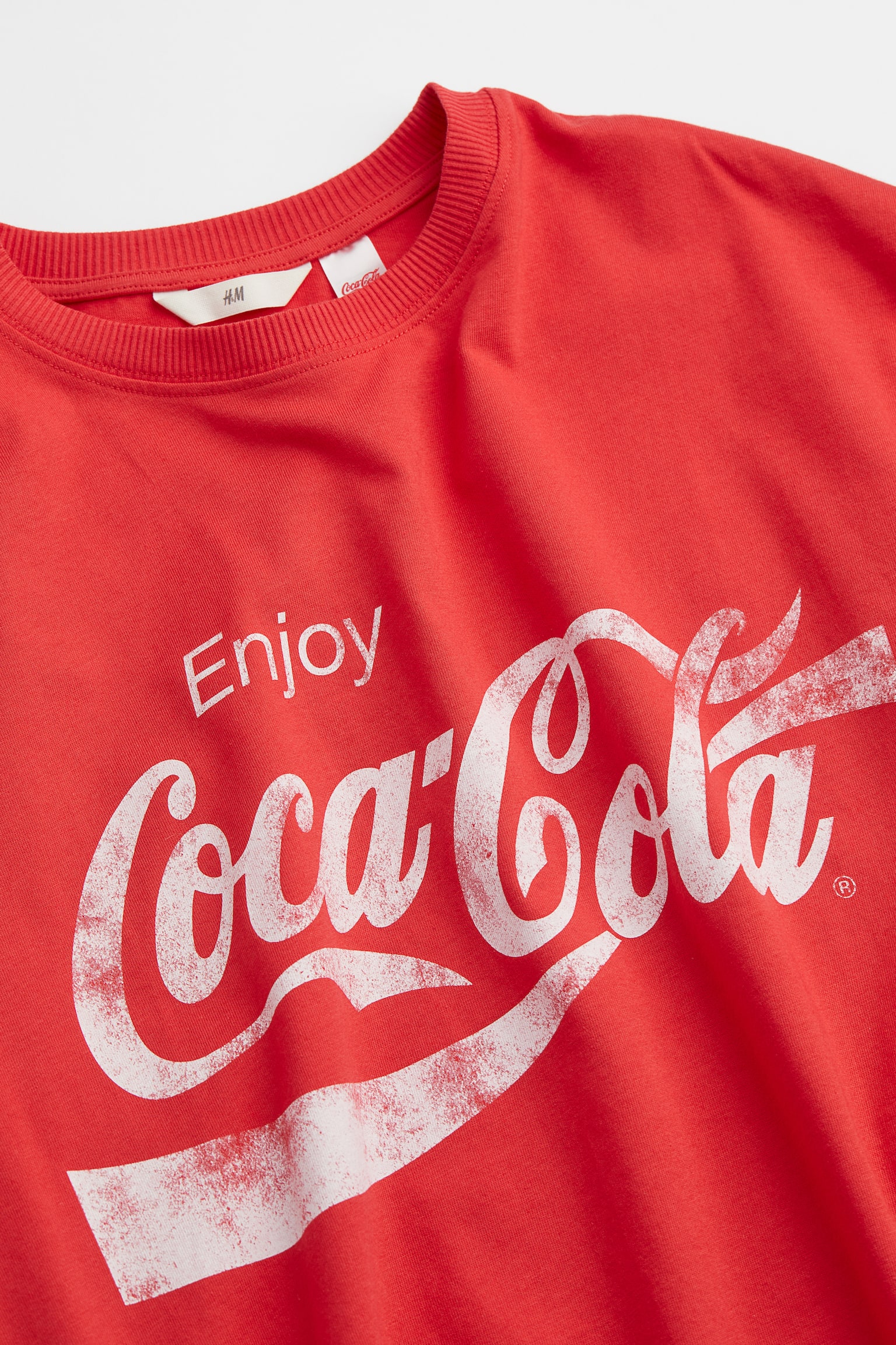 オーバーサイズ デザインTシャツ - レッド／Coca-Cola - 2