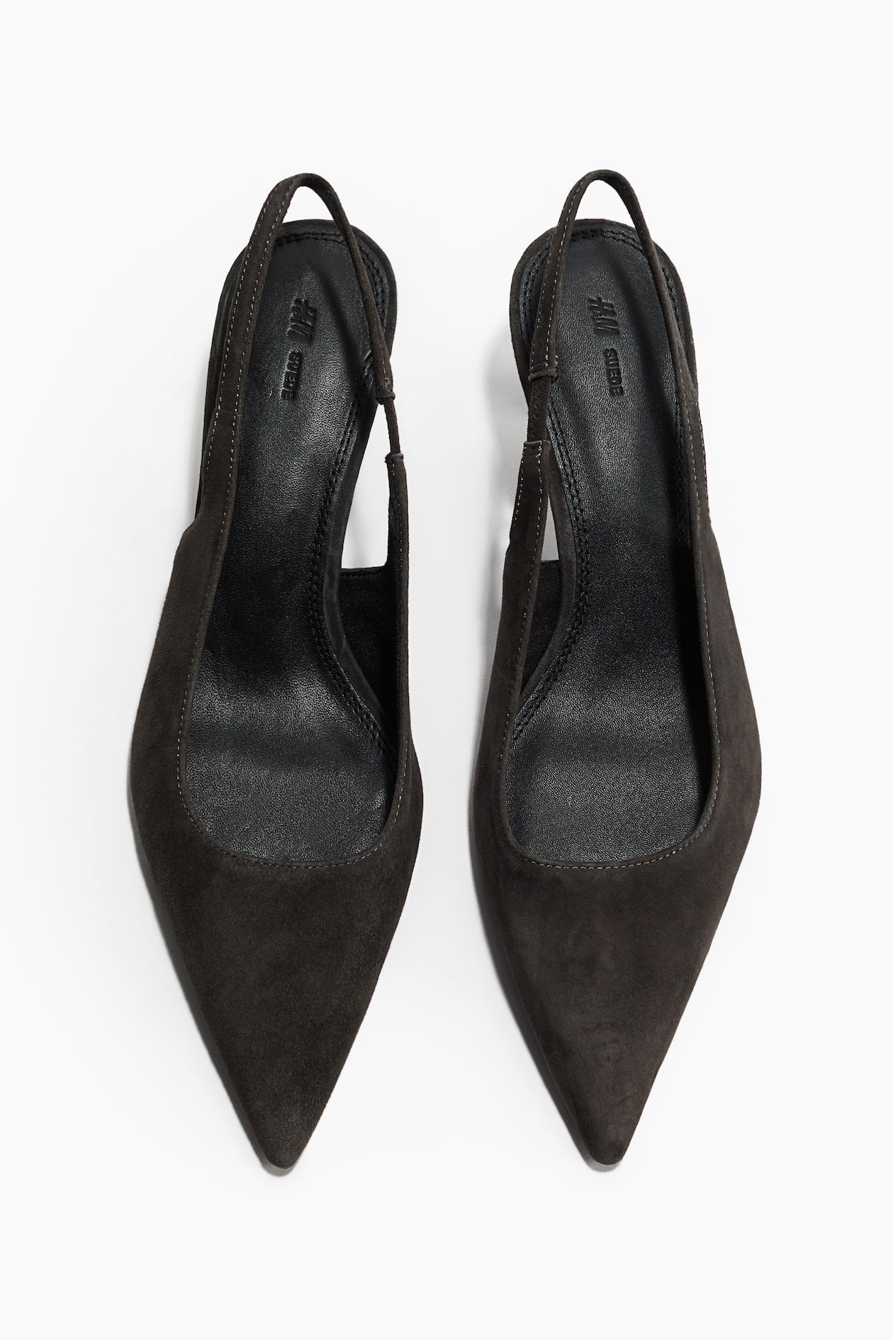 Pointed Suede Slingbacks - image 2