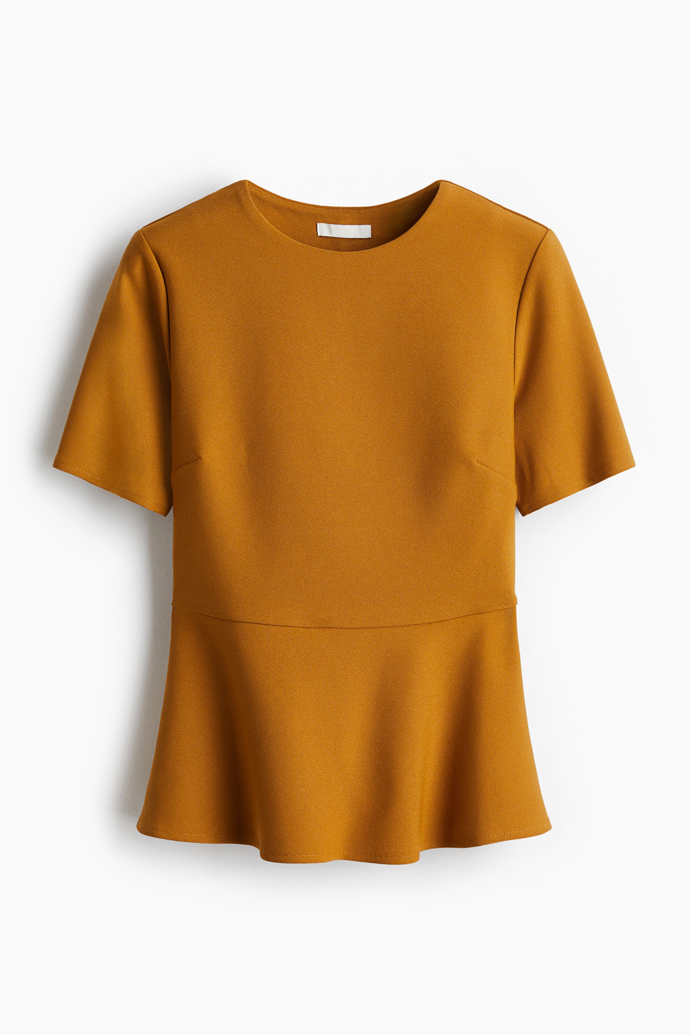 Top peplum - Giallo senape/Verde oliva/Nero/Bordeaux