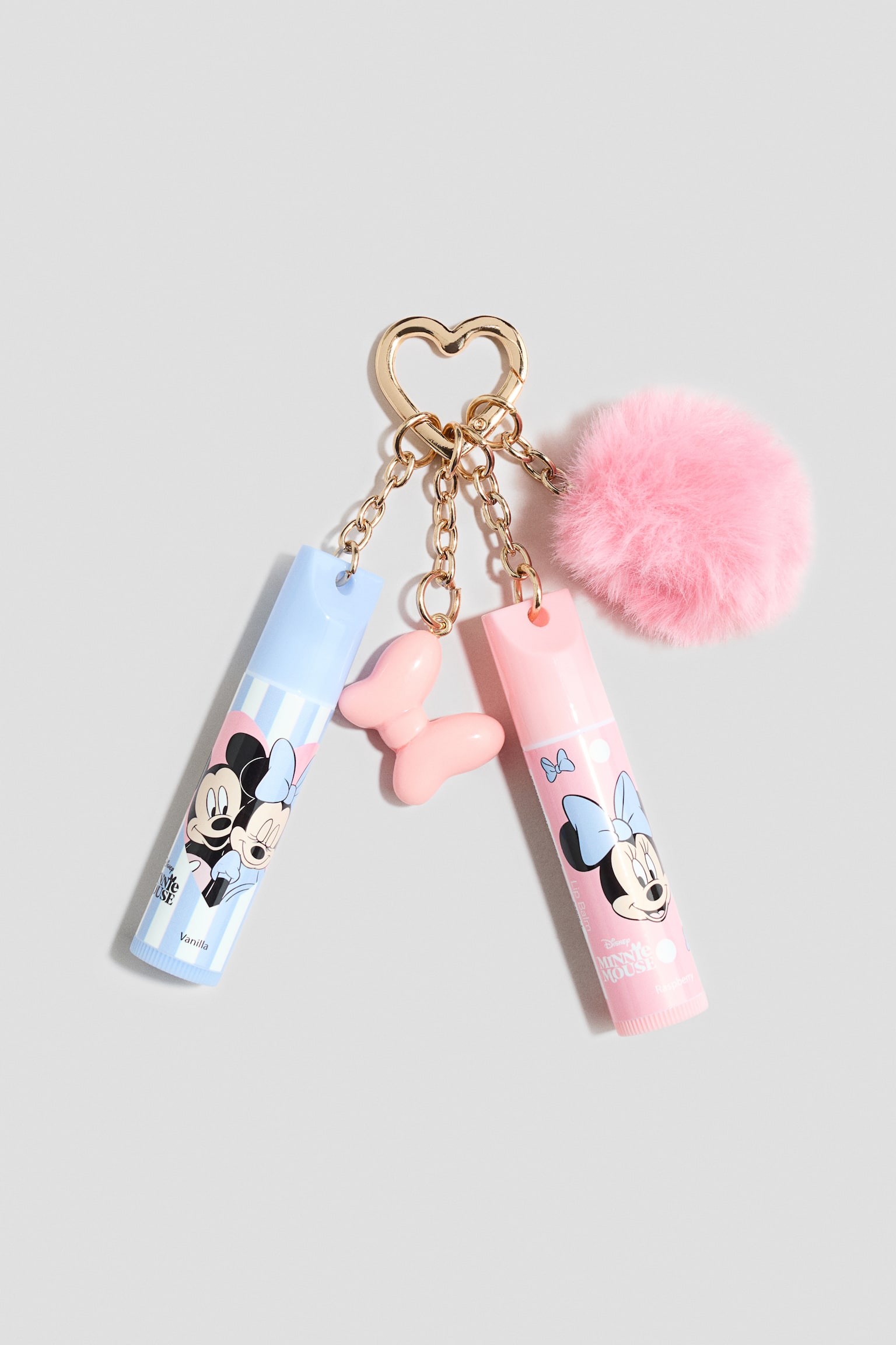 Lip balm keyring - Light pink/Minnie Mouse/Light pink/Lilo & Stitch