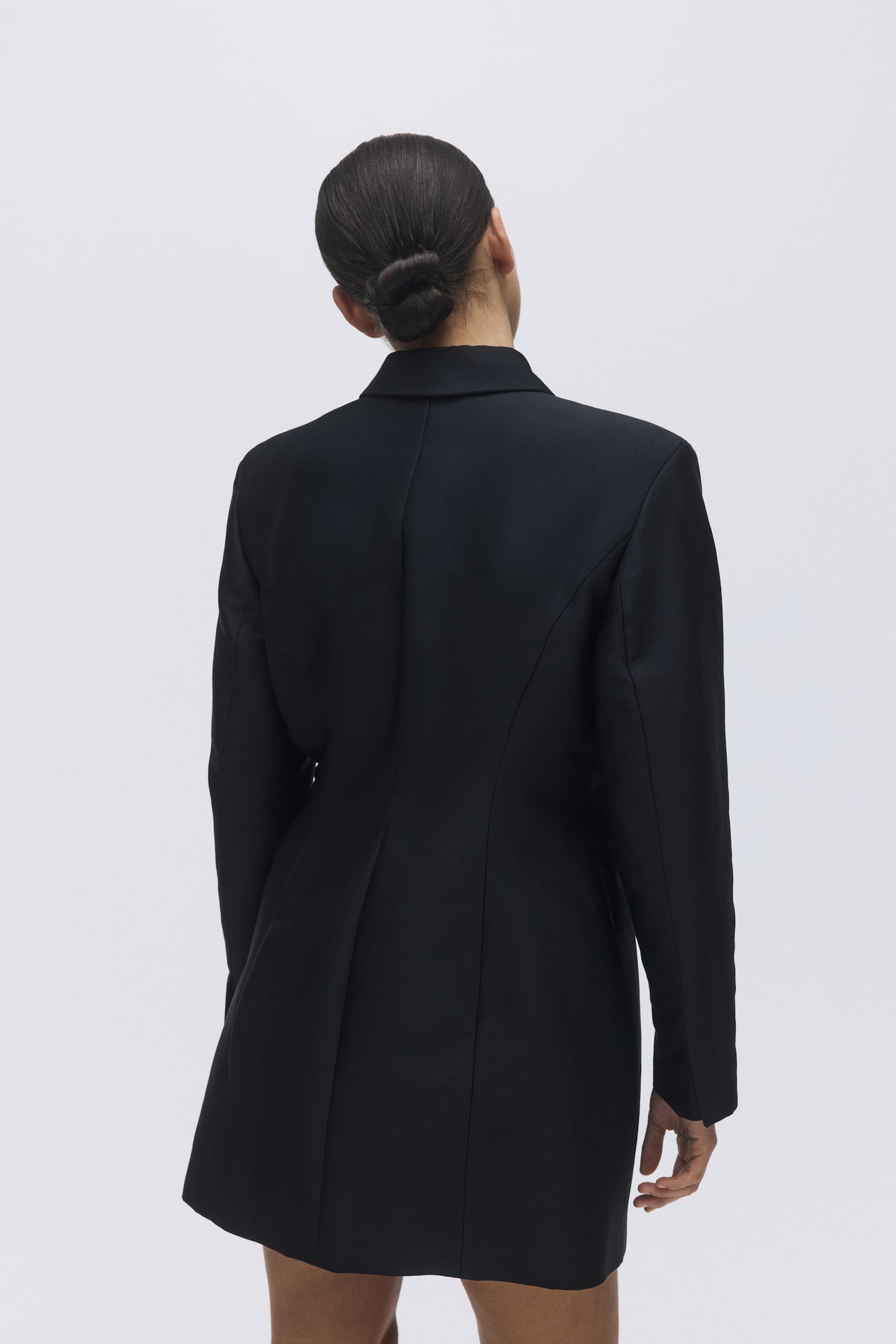 Double breasted blazer dress - Black - 5