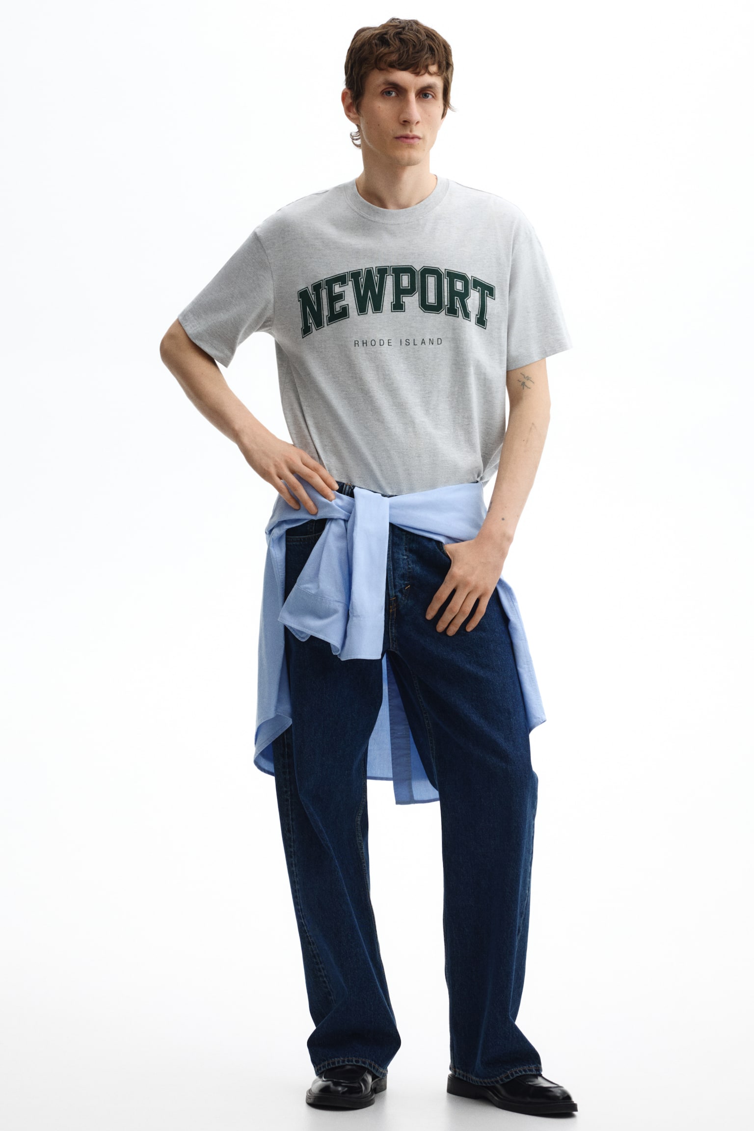 Loose Fit Printed T-shirt - Light grey marl/Newport/Beige/Run Wild/Dark blue/New York City/White/New York City/Black/Golden Sunset/White/SoHo - 3