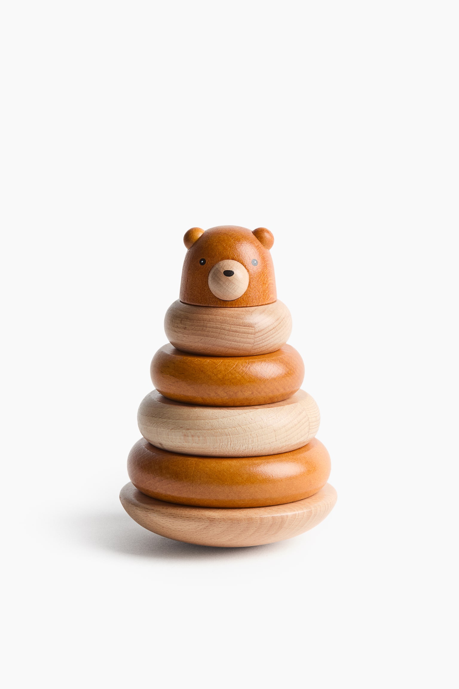 Wooden Stacking Toy - Beige/bear