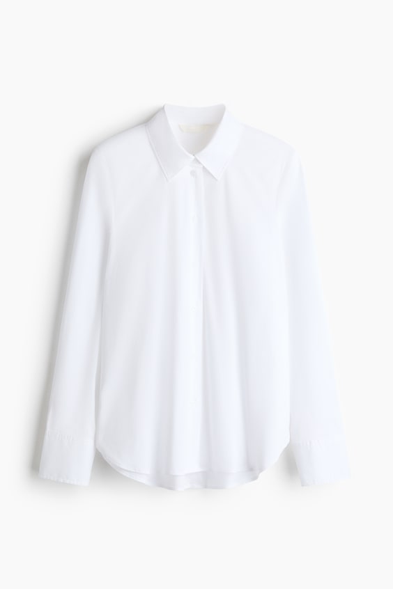 Женские рубашки H&M Cotton-blend Shirt
