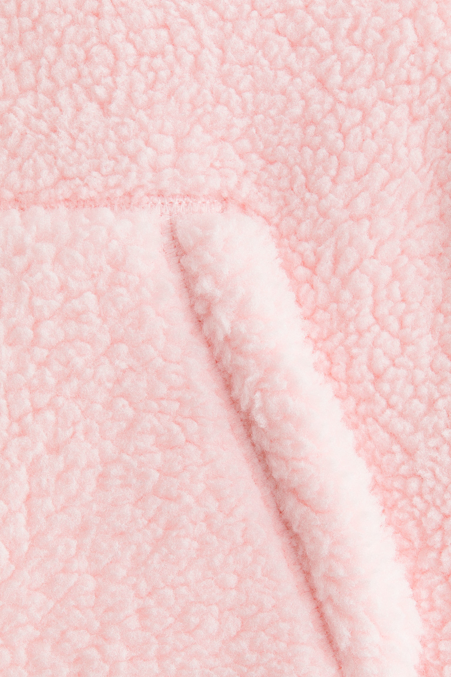 Детская куртка H&M Move Teddy Fleece Activewear, цвет: Светлый розовый — фото 6