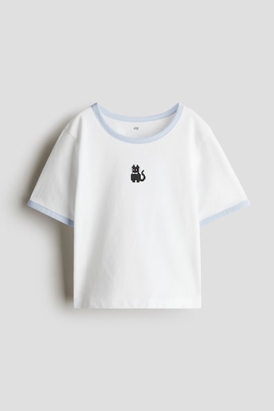 プリントデザイン コットンTシャツ