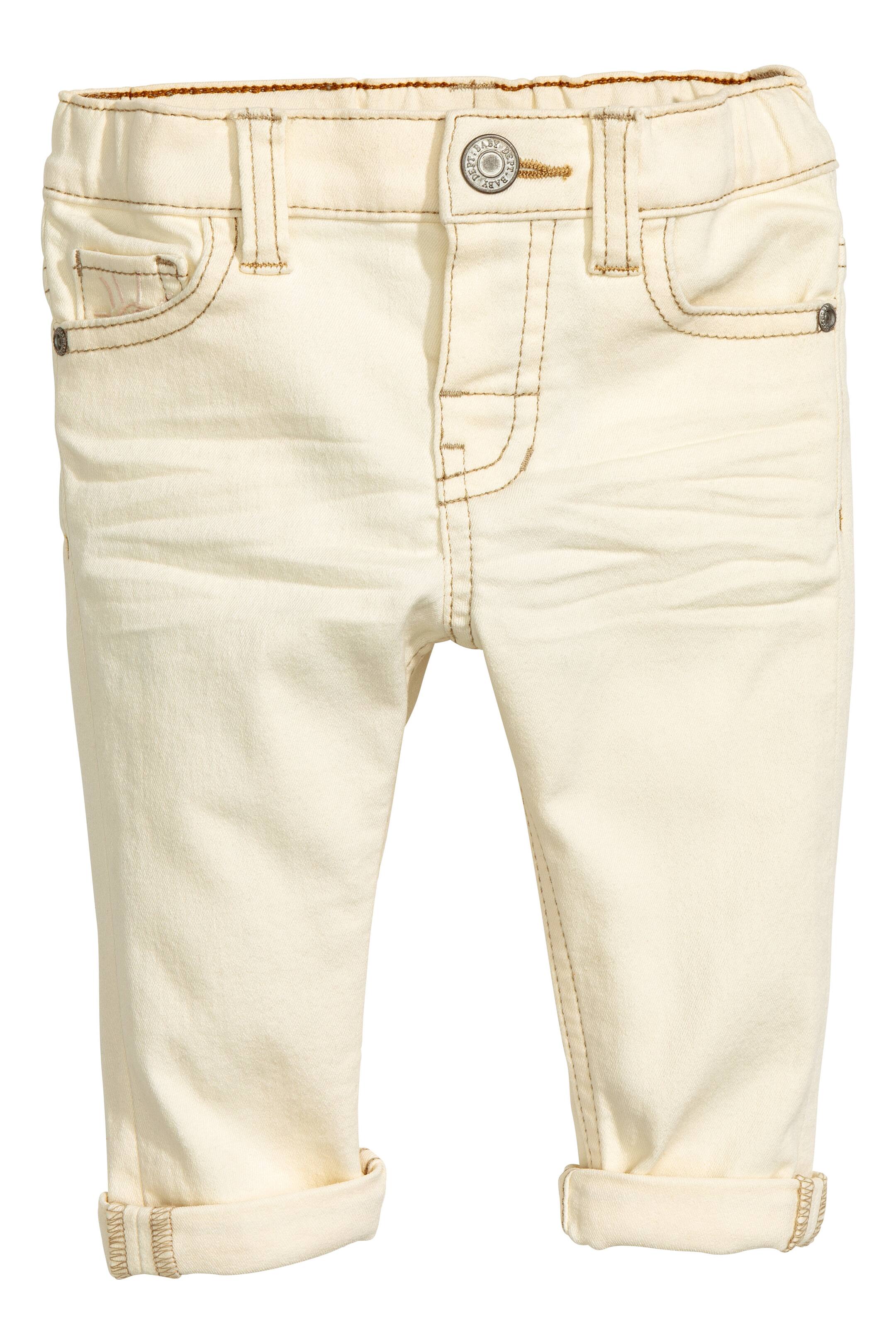 View larger image: Stretch trousers Skinny Fit - Natural white - Kids | H&M GB 1