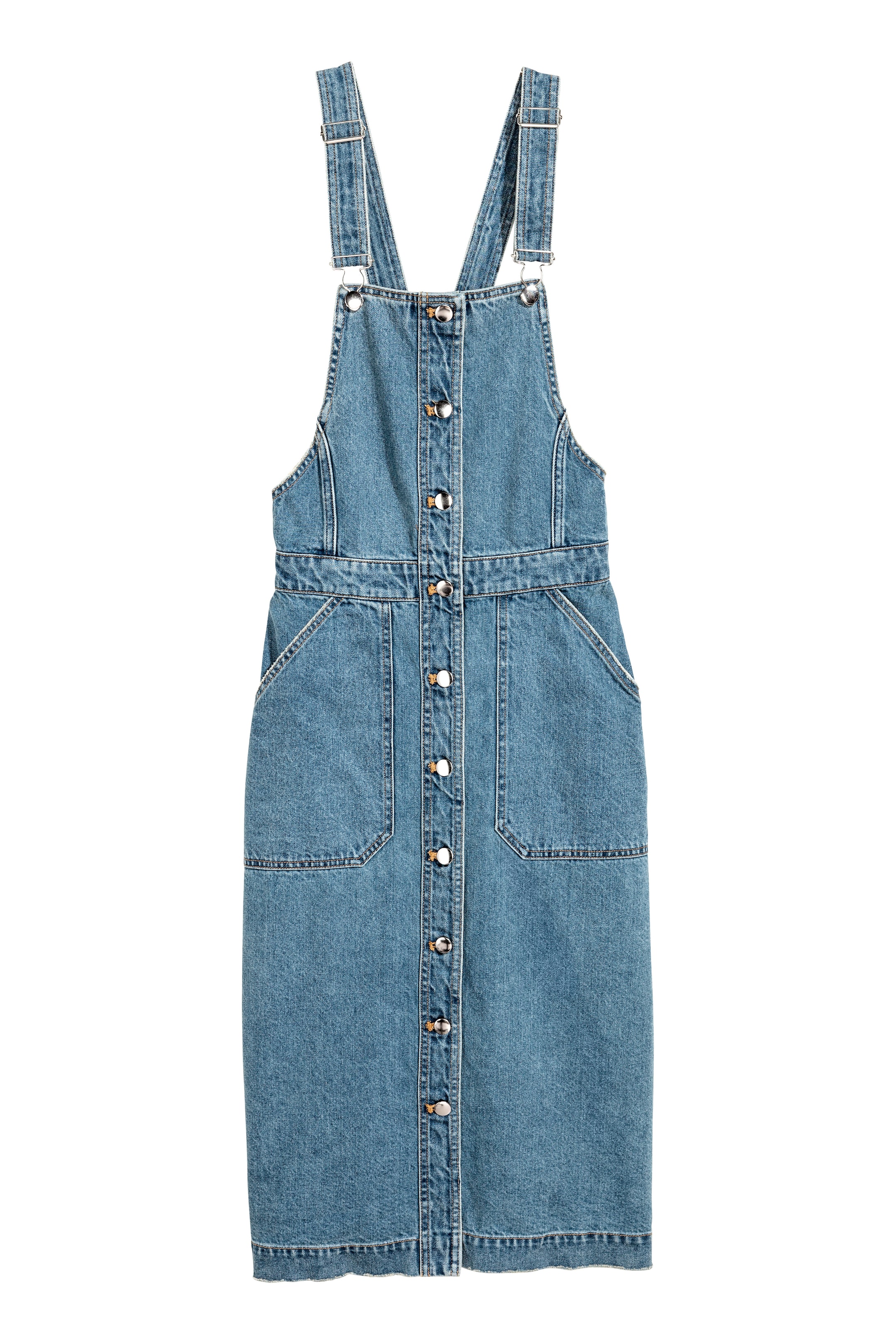 View larger image: Denim dungaree dress - Denim blue - Ladies | H&M GB 1