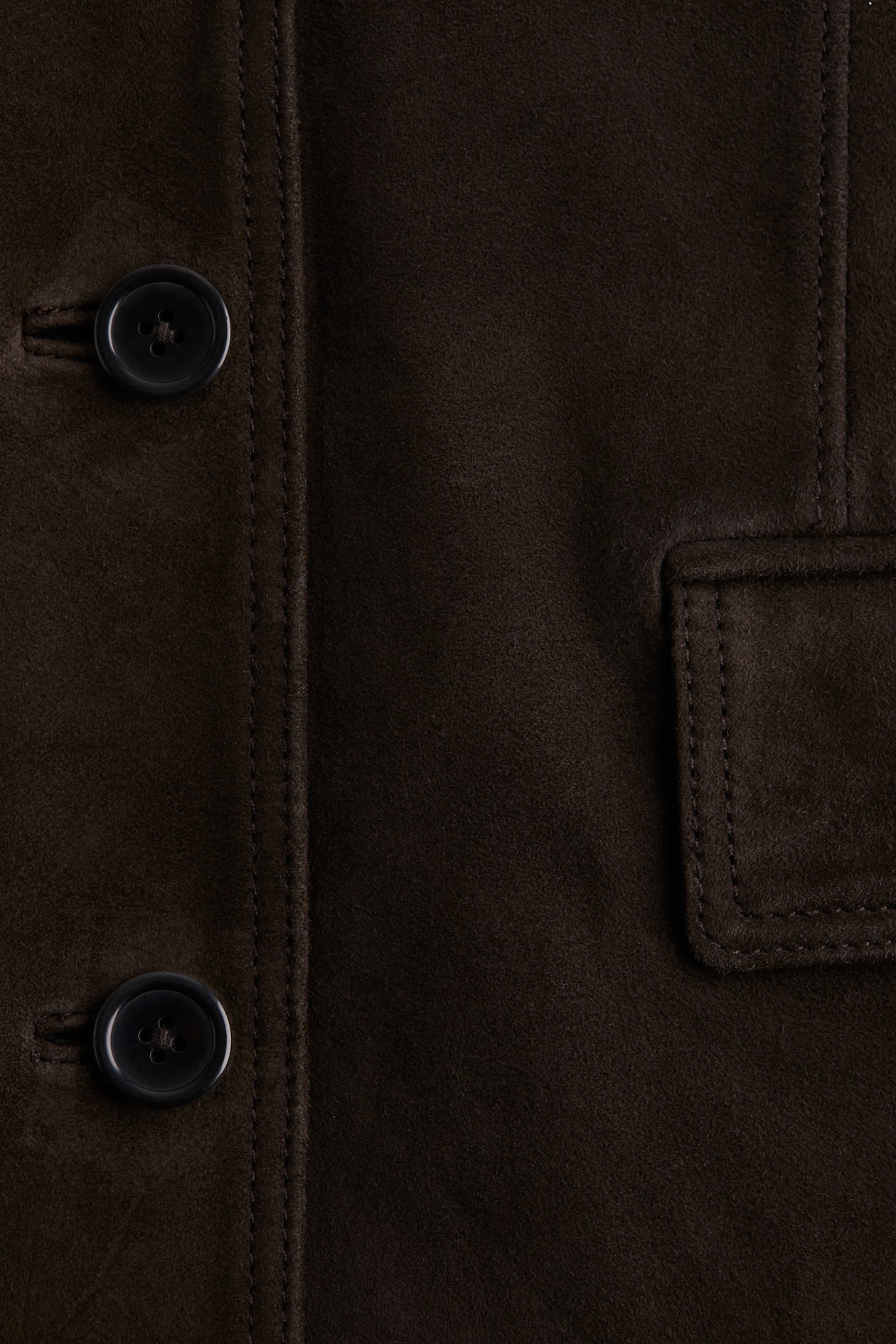 Single-Breasted Suede Blazer - image 2