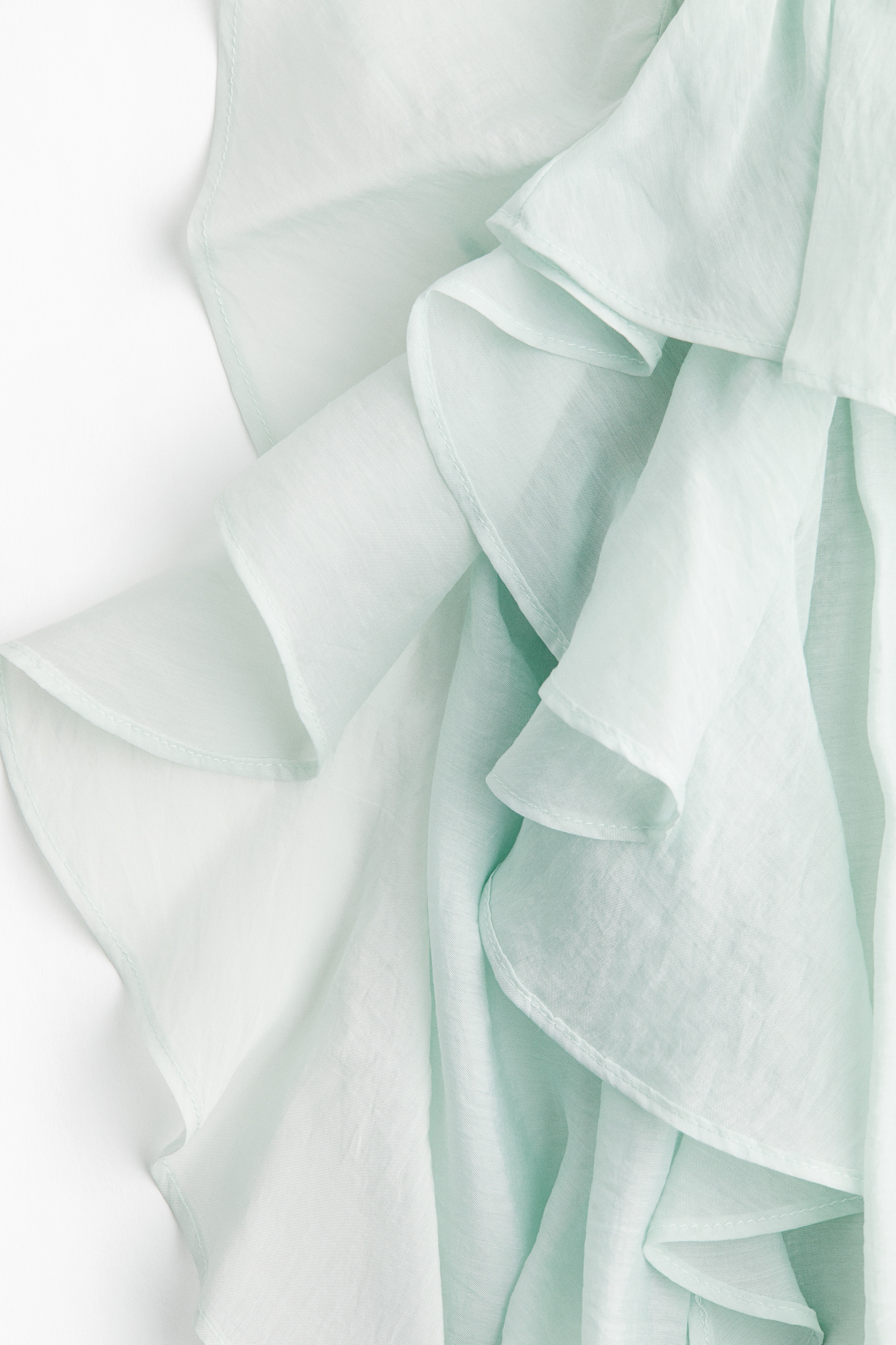 Flounced Organza Dress - Light mint green Flounced Organza Dress - Light mint green