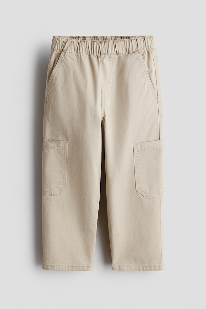 Cargojoggers aus Baumwolltwill - Beige - 1