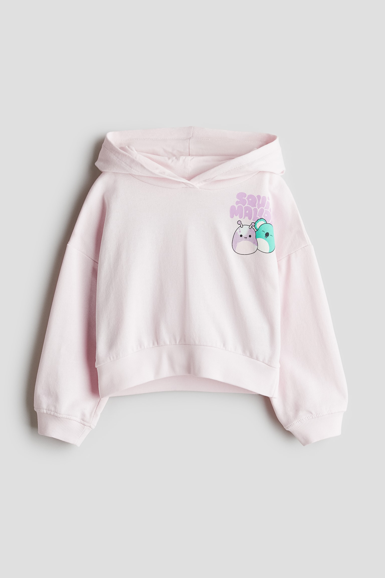 Printed hoodie - Pink/Light purple/Emojis - 1