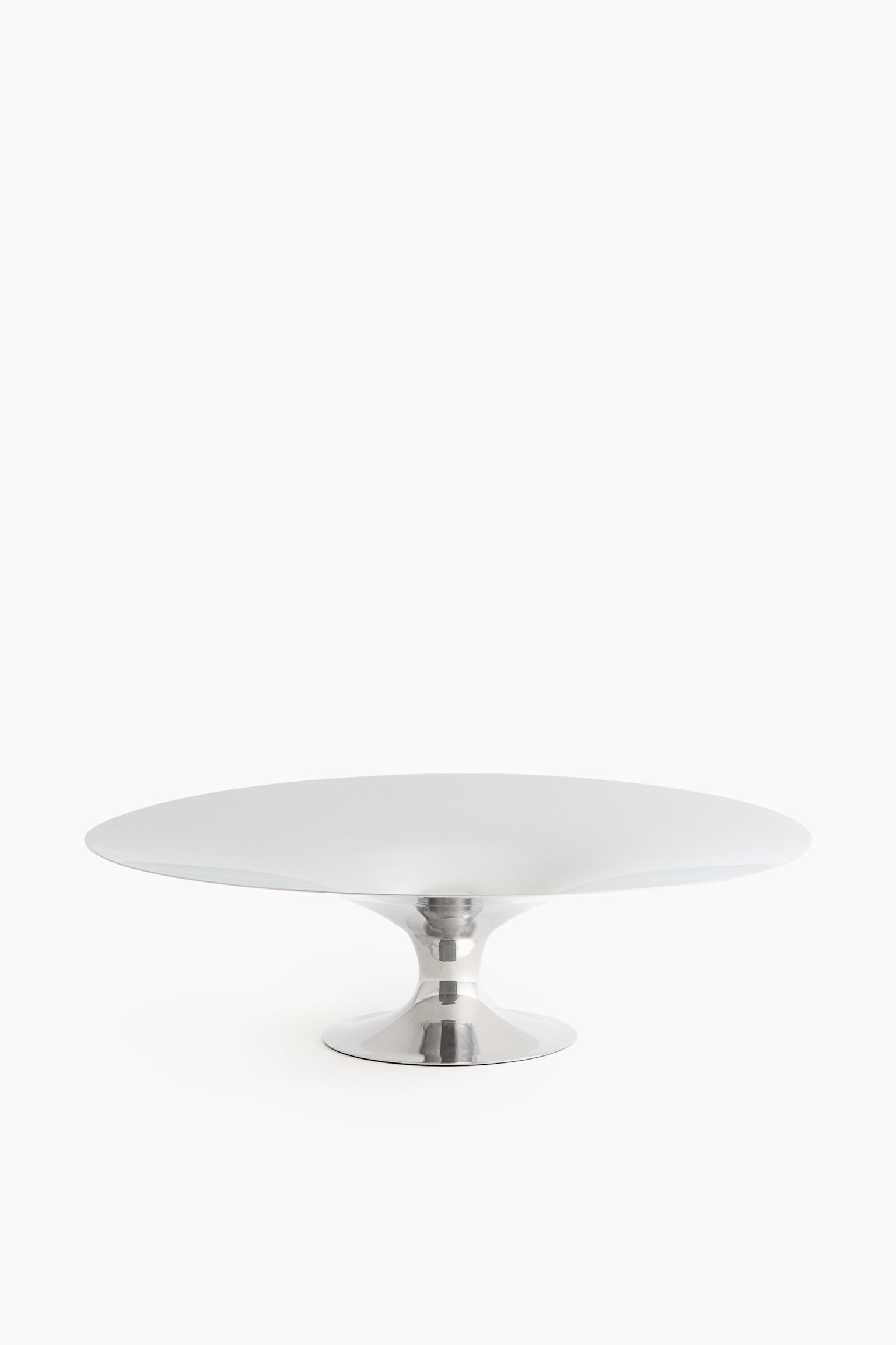 קערה עם רגל מפלדת אל חלד - כסוף - 2