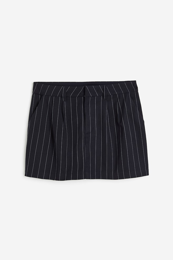 Tailored mini skirt - Navy blue/Pinstriped/Black - 2