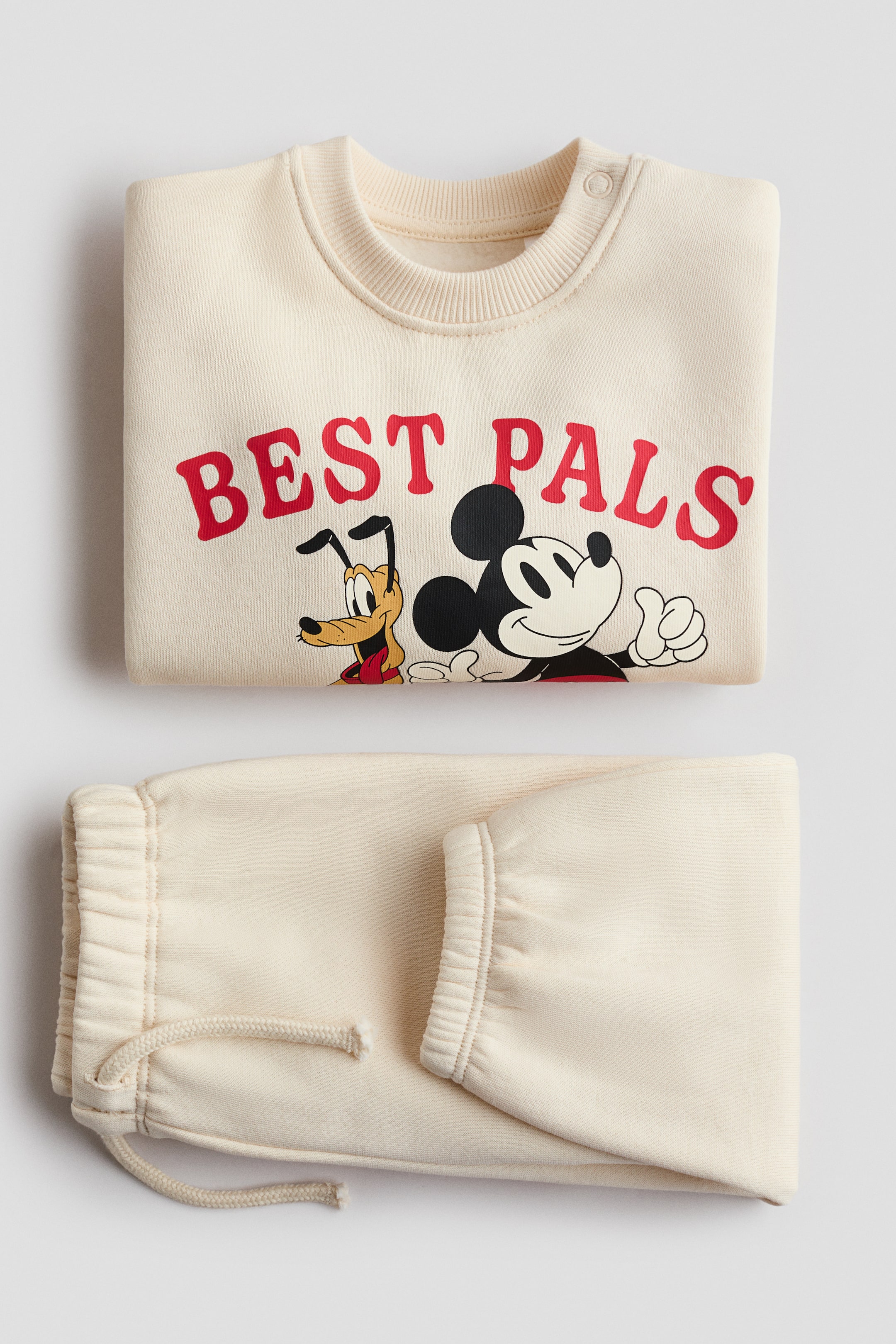 이미지 확대 보기: 프린트 스웨트 2피스 세트 - 라이트 베이지 - Kids | H&M KR 4