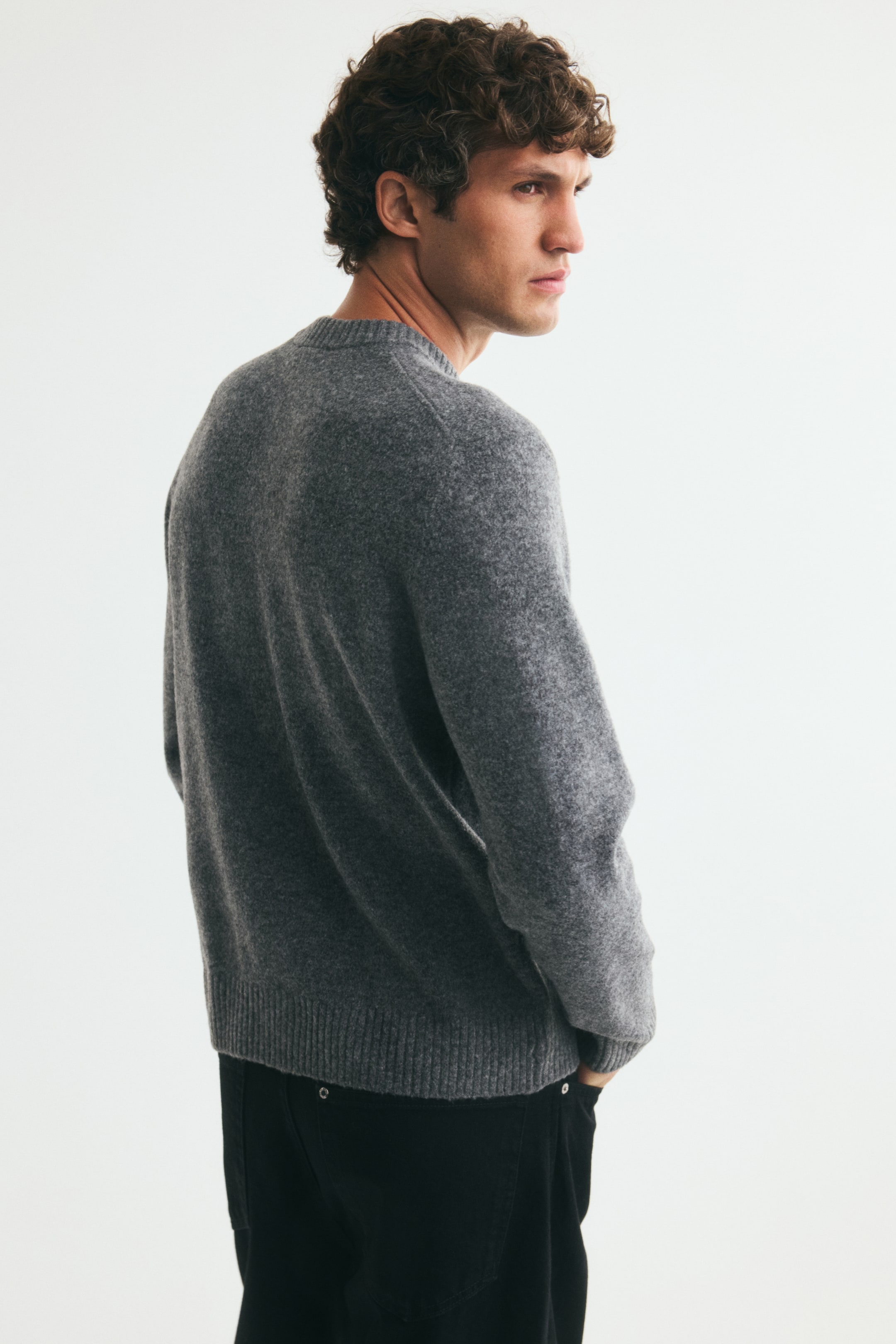 Regular-Fit Brushed Sweater