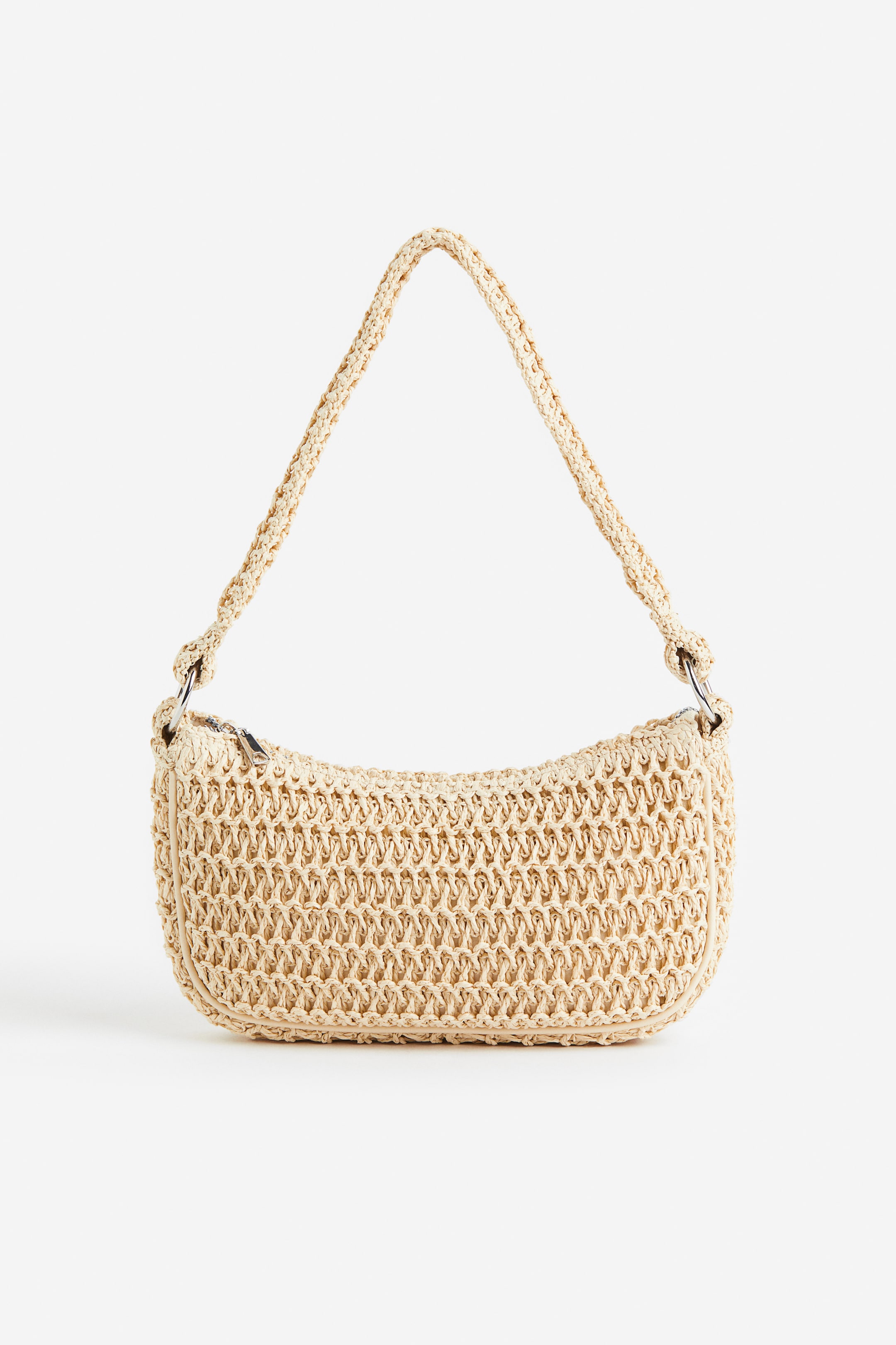 Straw shoulder bag Beige Ladies H&M GB