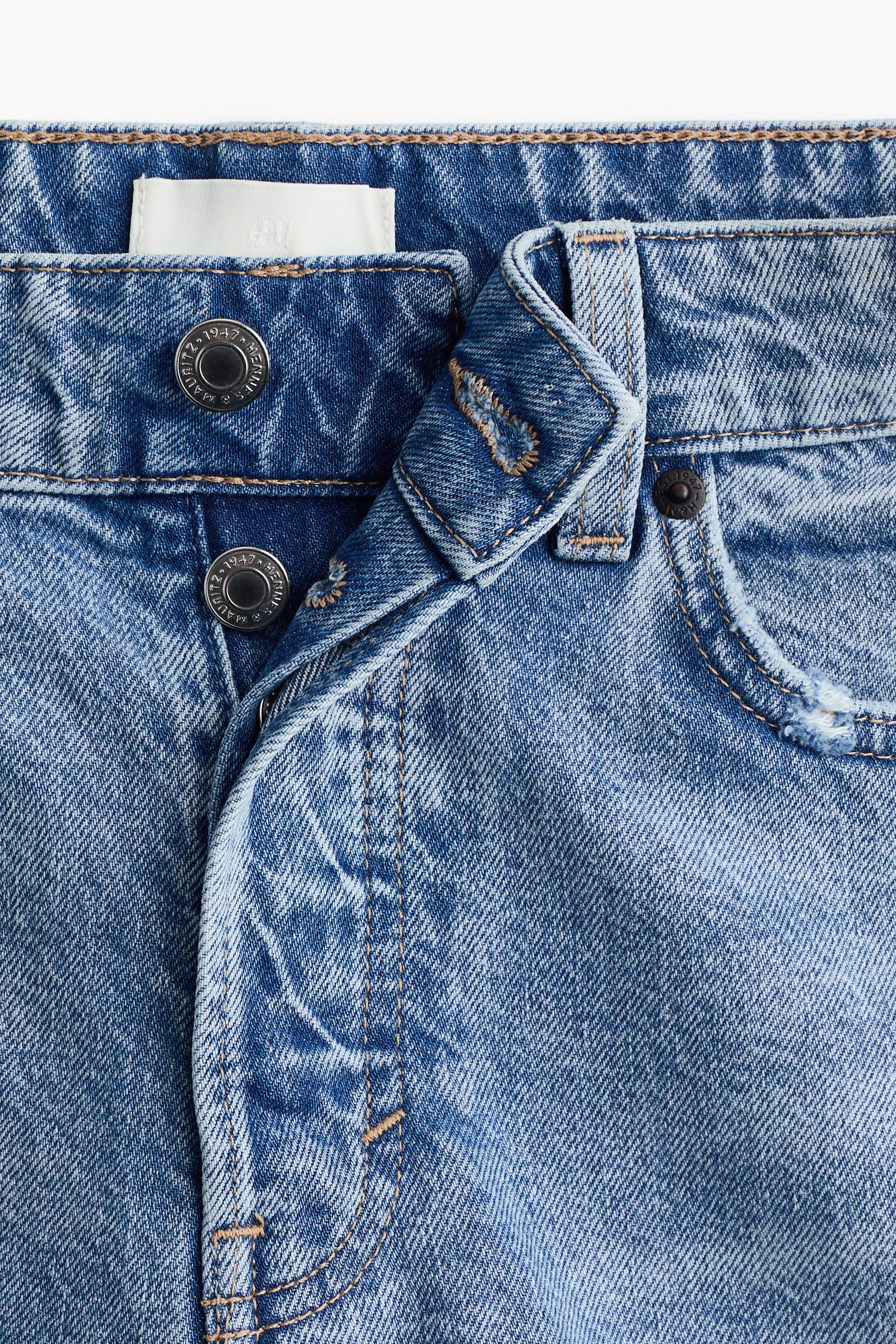 Ver imagen más grande: Wide Regular Jeans - Light denim blue - MUJER | H&M ES 3