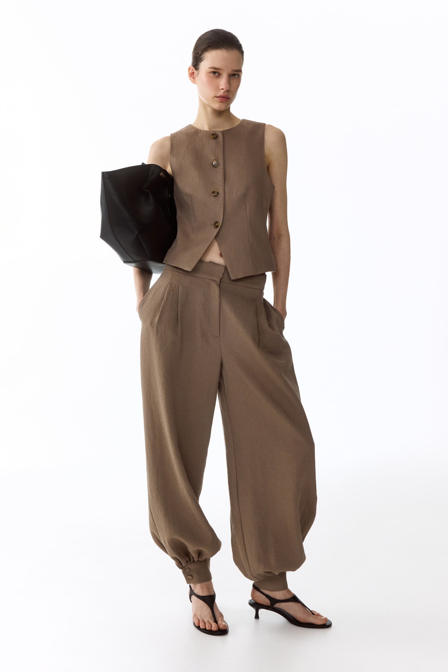 Panciotto - Beige scuro/Marrone scuro/Giallo - 4