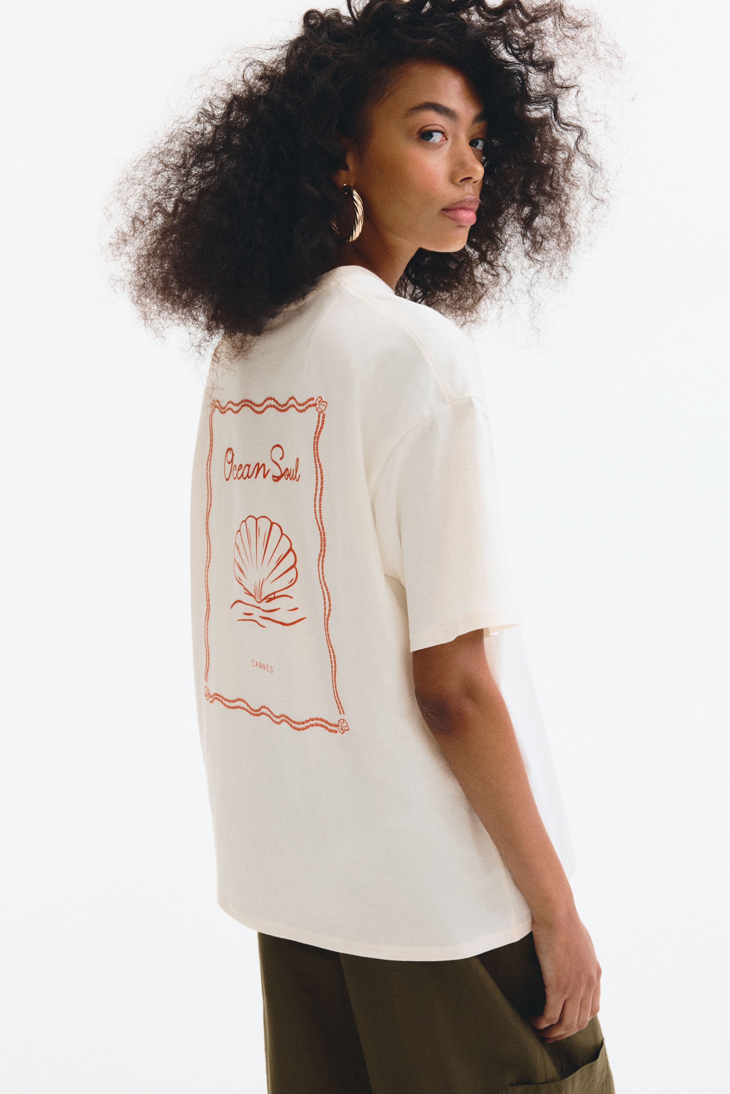 Oversized T-shirt met printModel