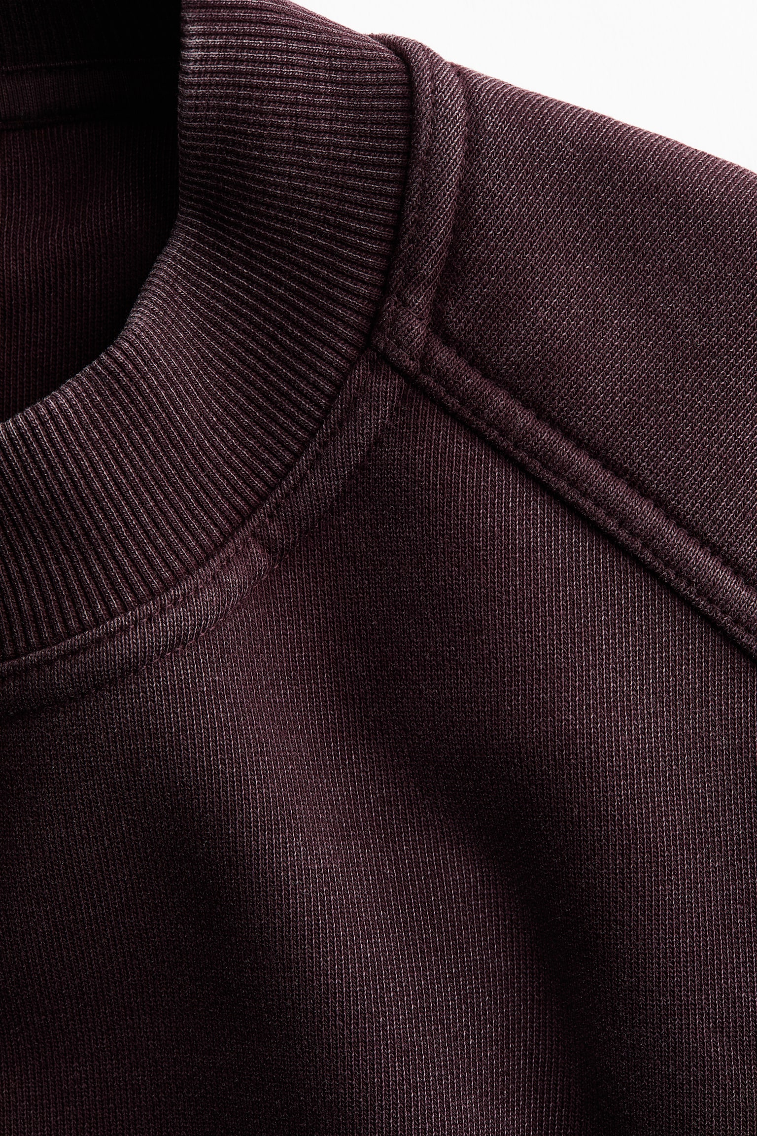 Pamučna dukserica - Tamna šljiva ljubičasta - 6