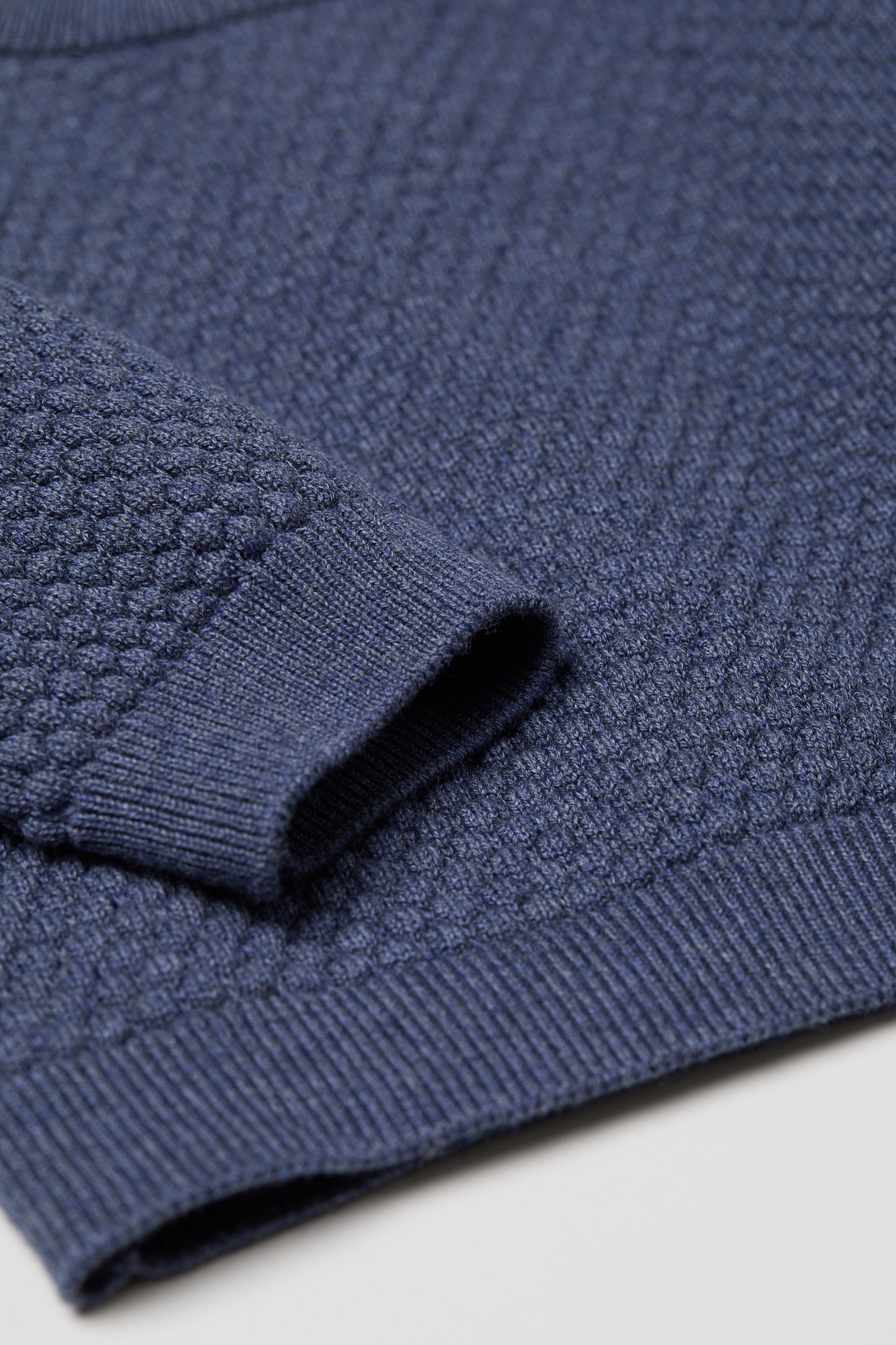 Agrandir l'image: Pull en maille texturée - Bleu chiné - ENFANT | H&M FR 2