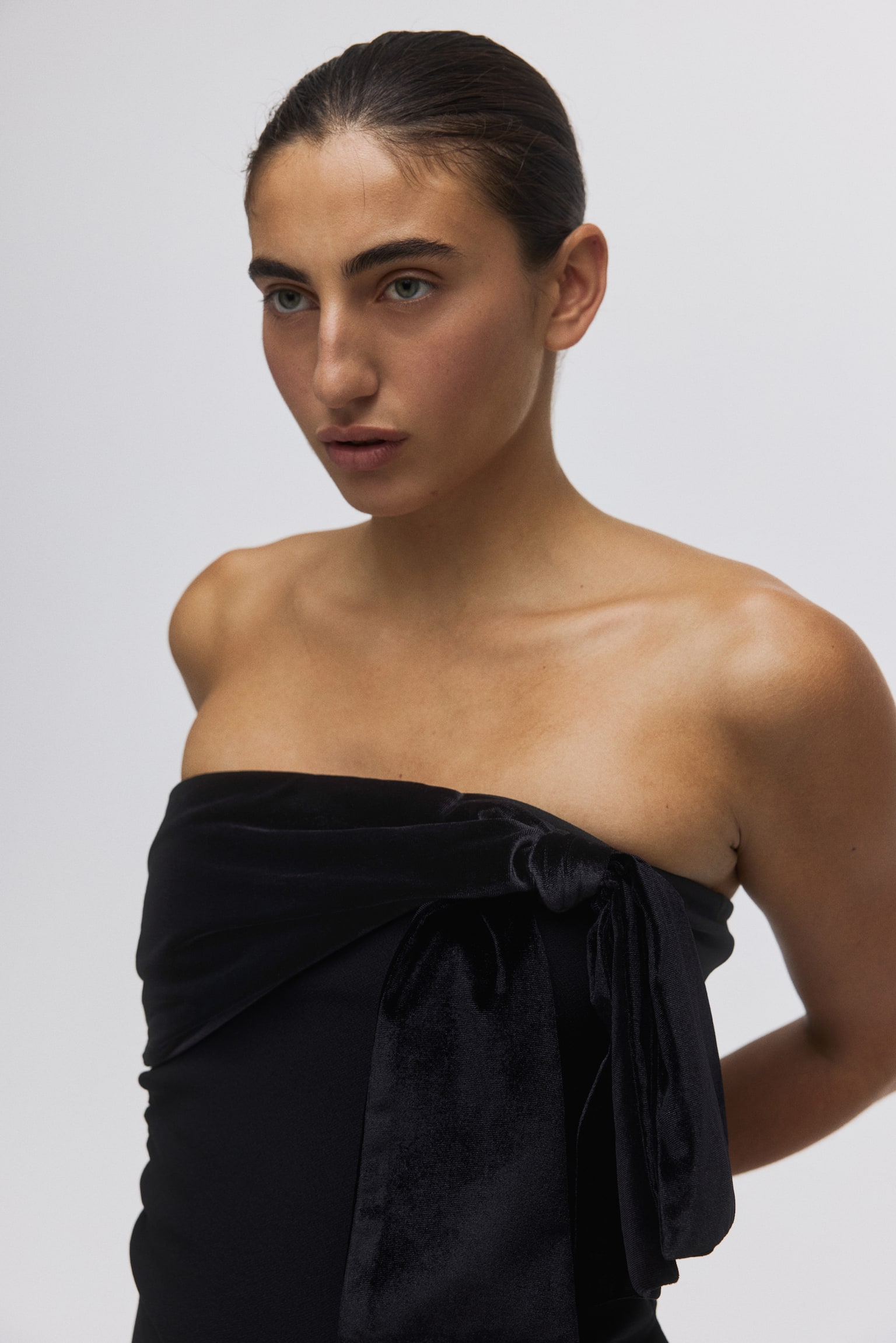 Tubejurk met strik - Black - 4