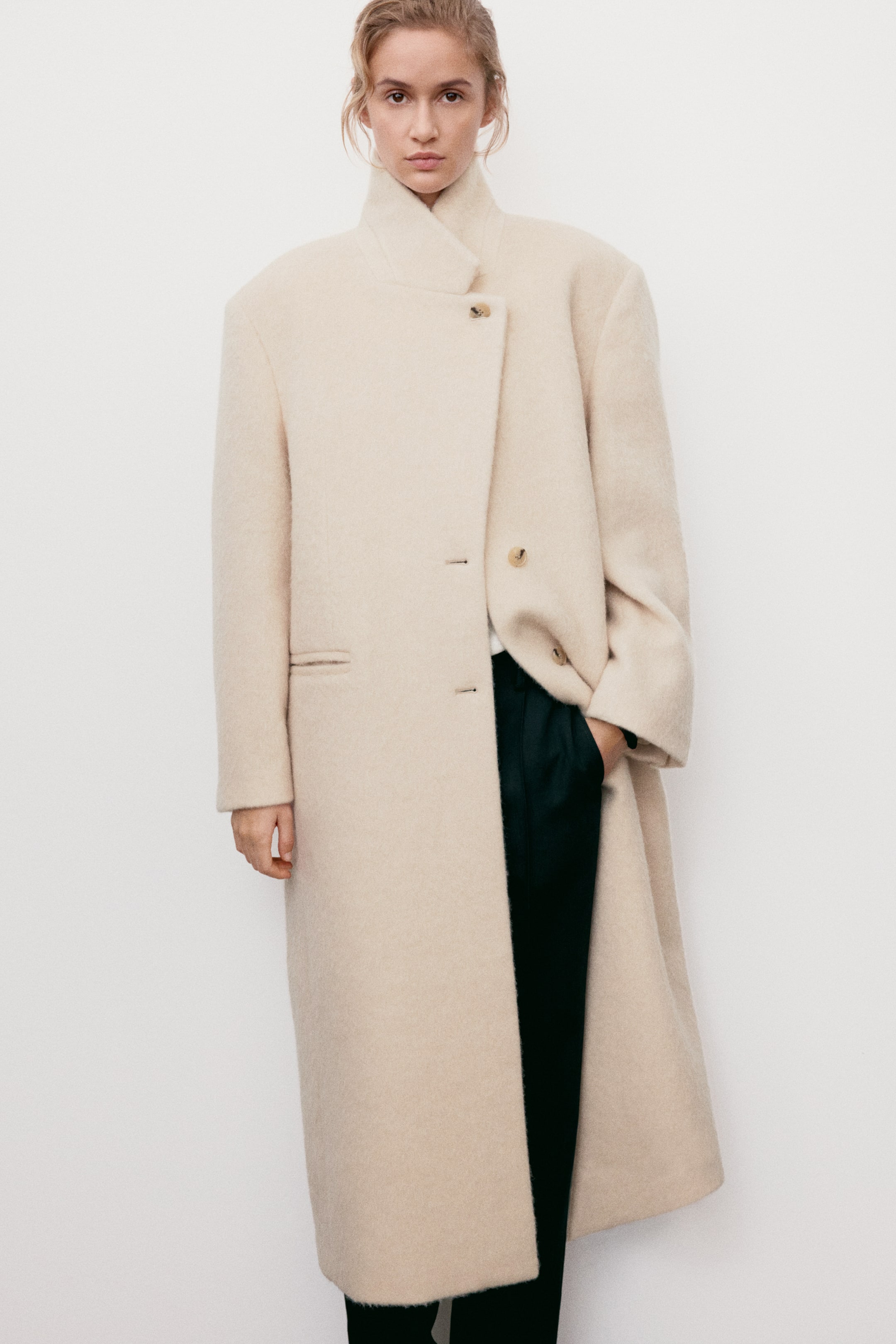 Wool-Blend Coat