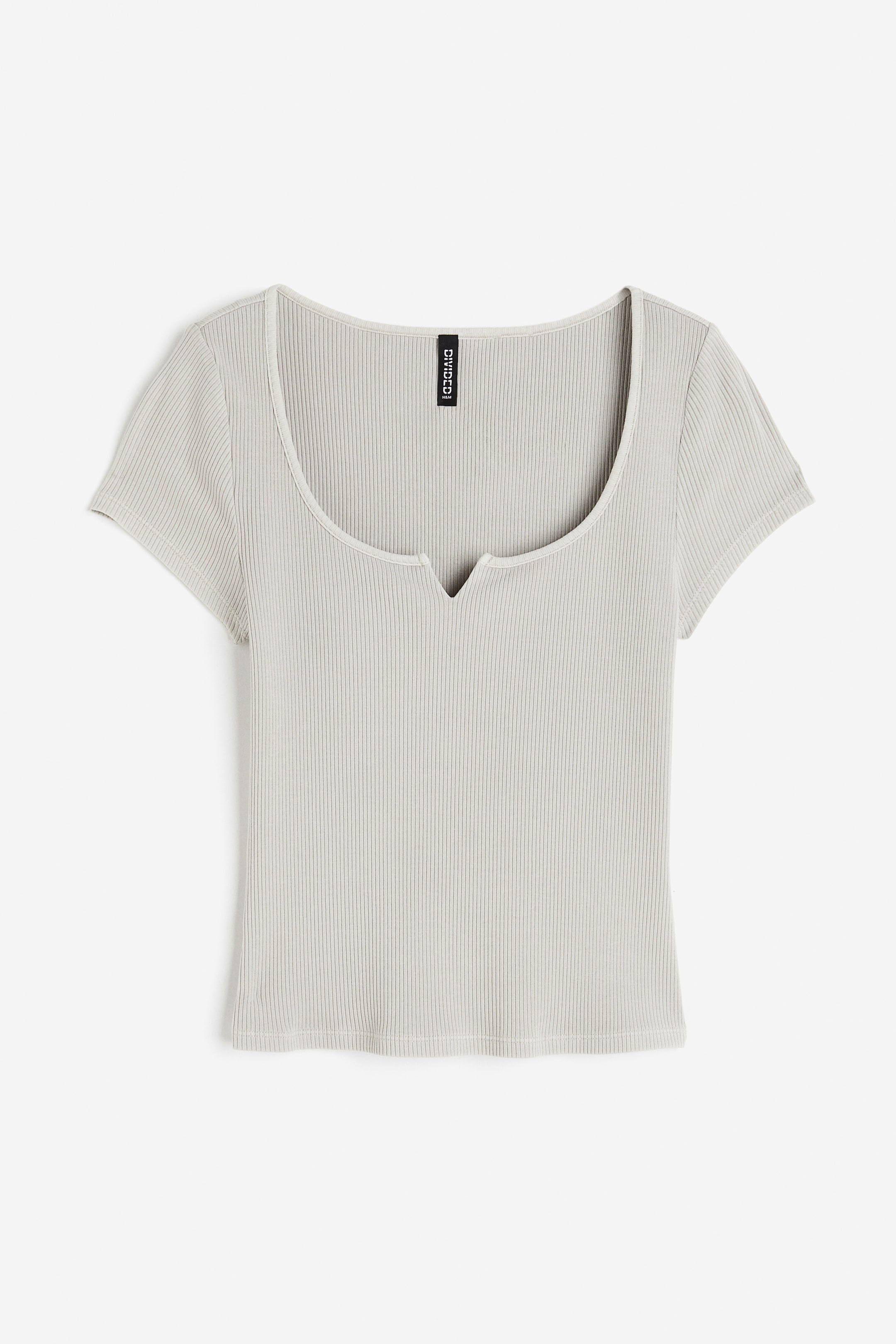 Washed-look Ribbed Top