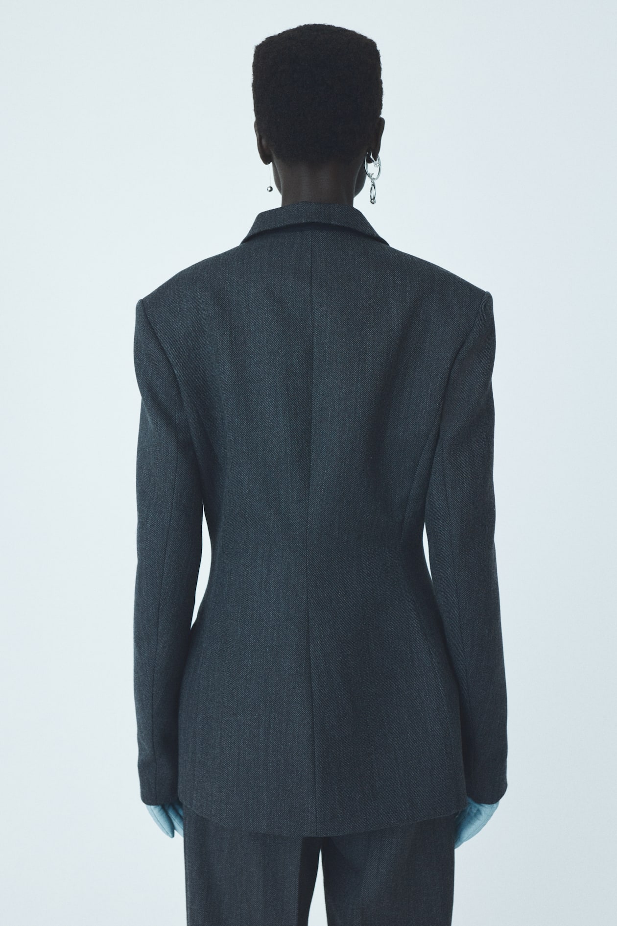 Double-Breasted Wool Blazer - image 3