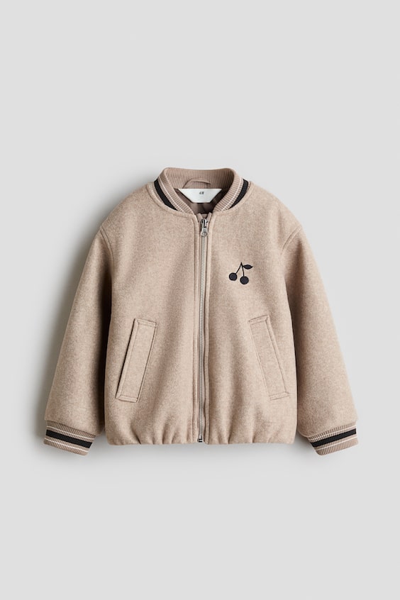 Детские куртки H&M Felted Baseball Jacket