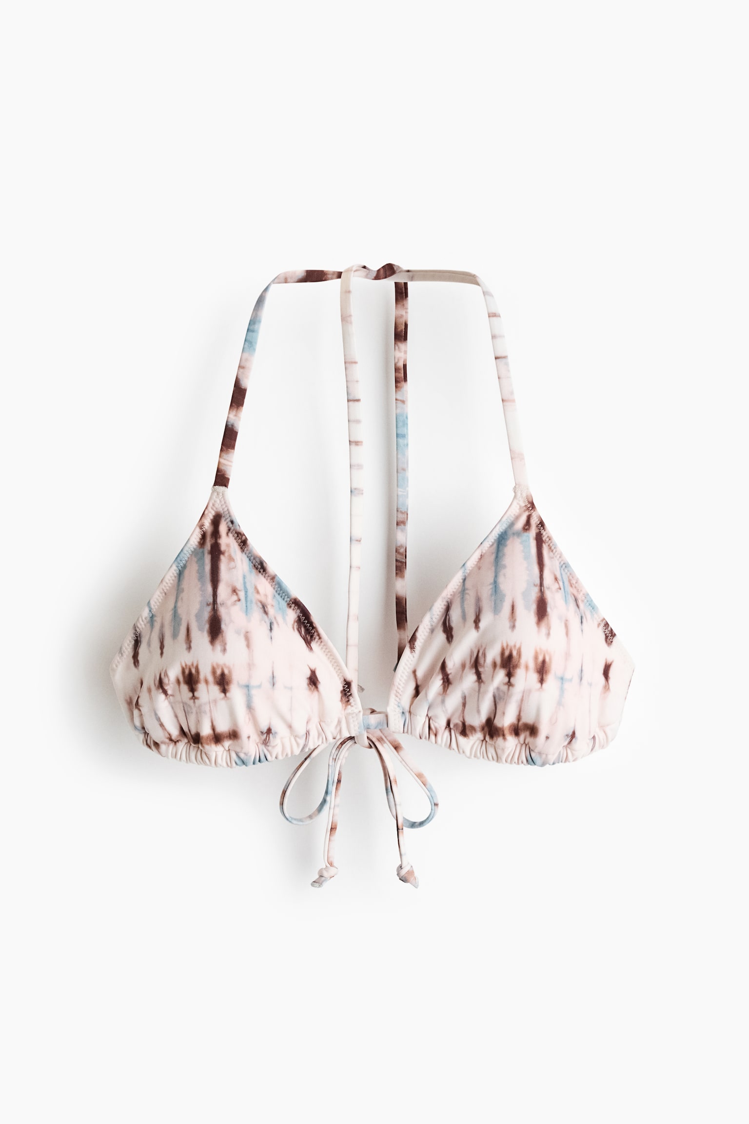 Padded triangle bikini top - Light beige/Tie-dye/Black/Polka dot/White/Black patterned - 2