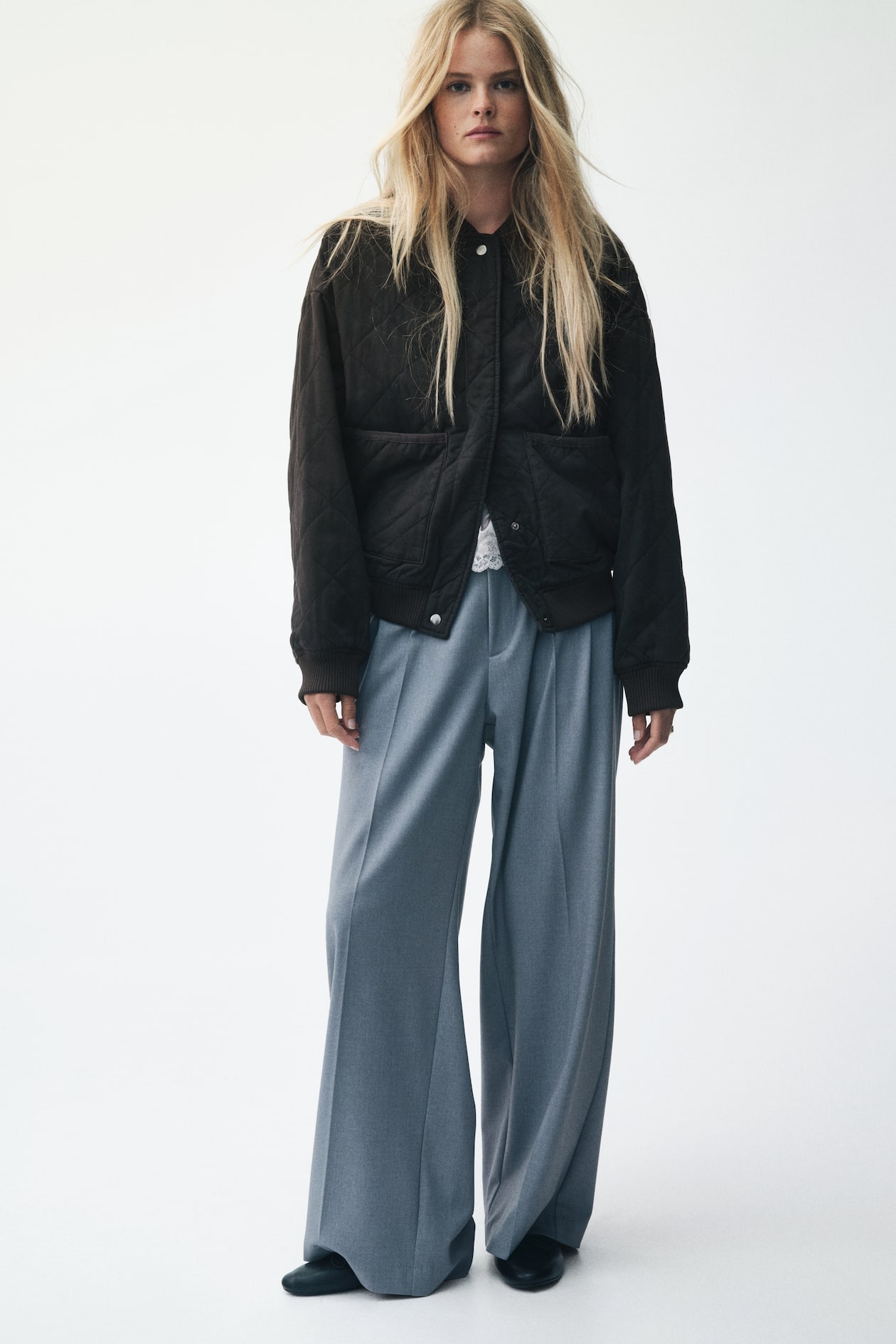 Quilted Bomber Jacket - image 2
